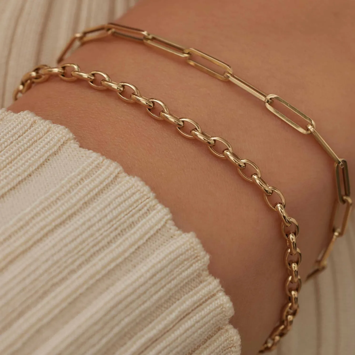 Aidee Camille 14 karaat gouden schakelarmband