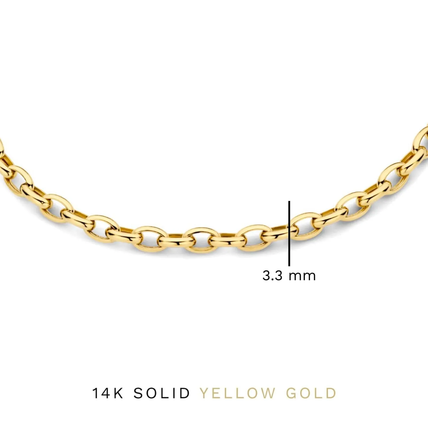 Aidee Camille 14 karaat gouden schakelarmband