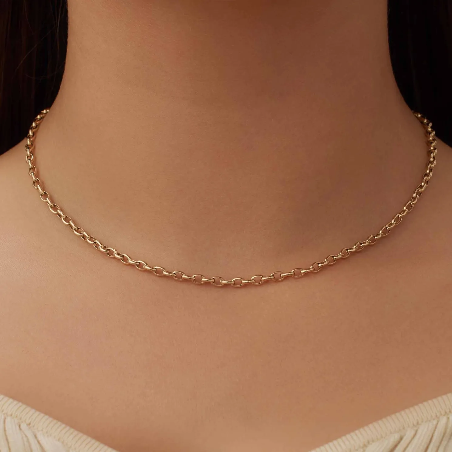 Aidee Camille 14 karaat gouden schakelketting