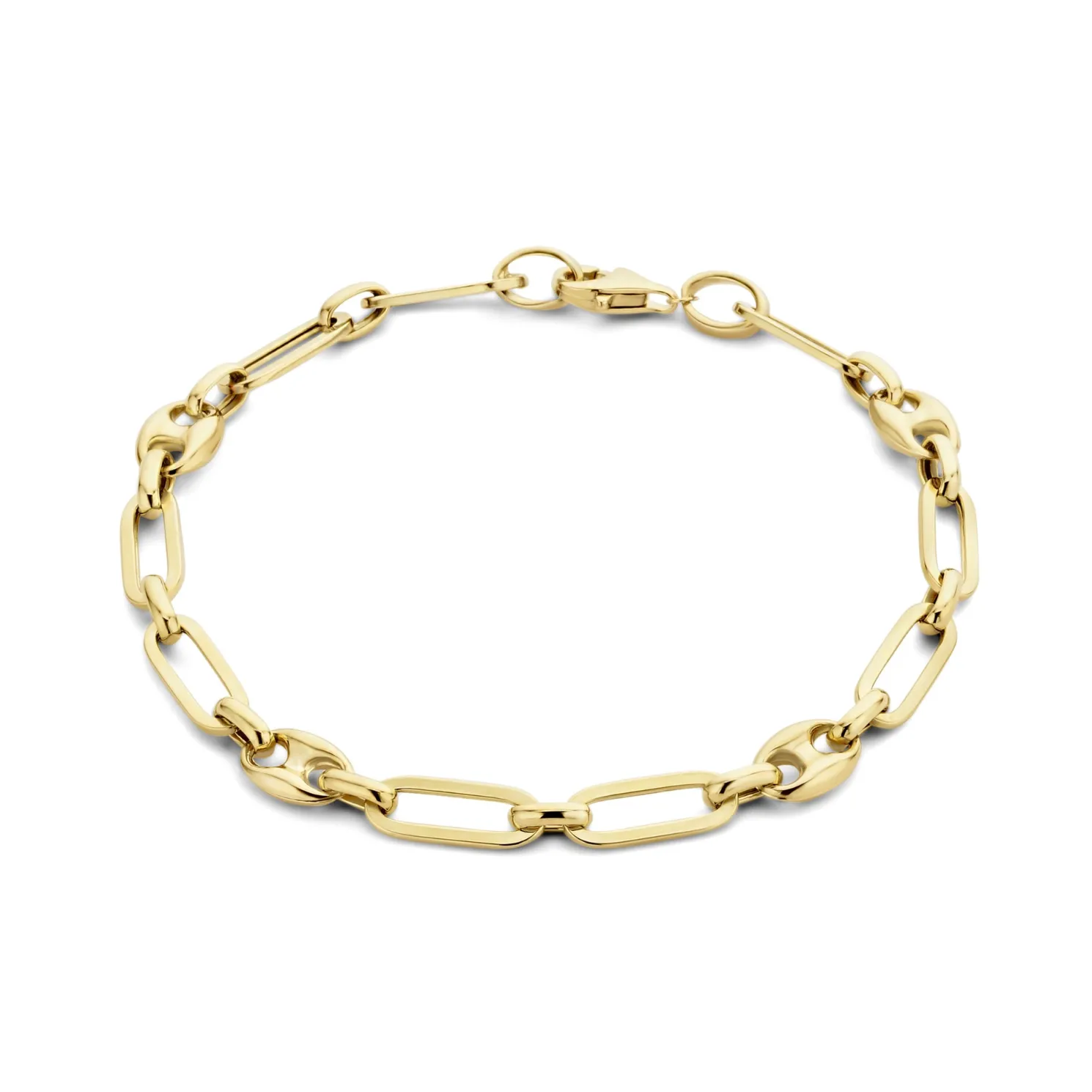 Aidee Demie 14 karaat gouden schakelarmband