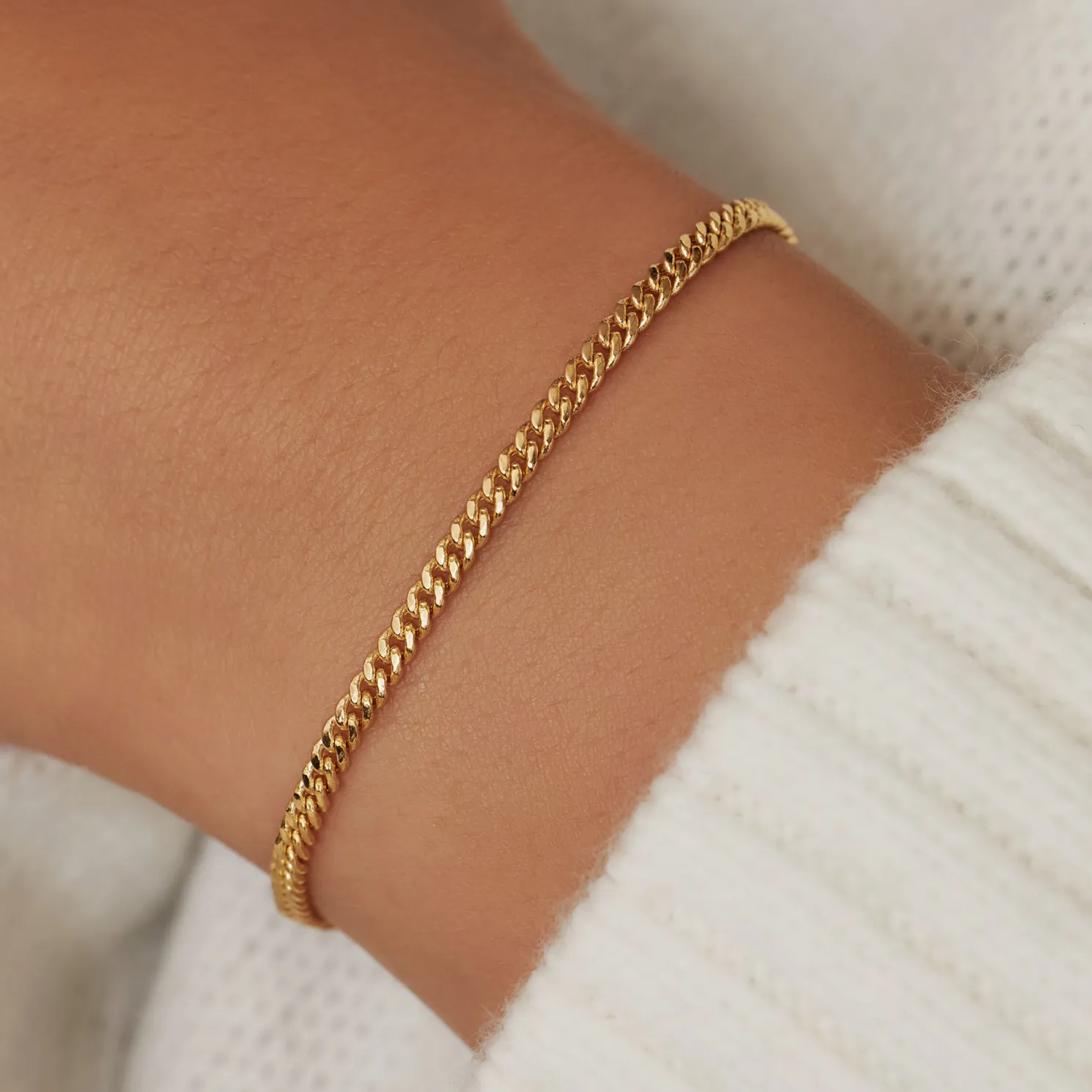 Aidee Julee 14 karaat gouden schakelarmband