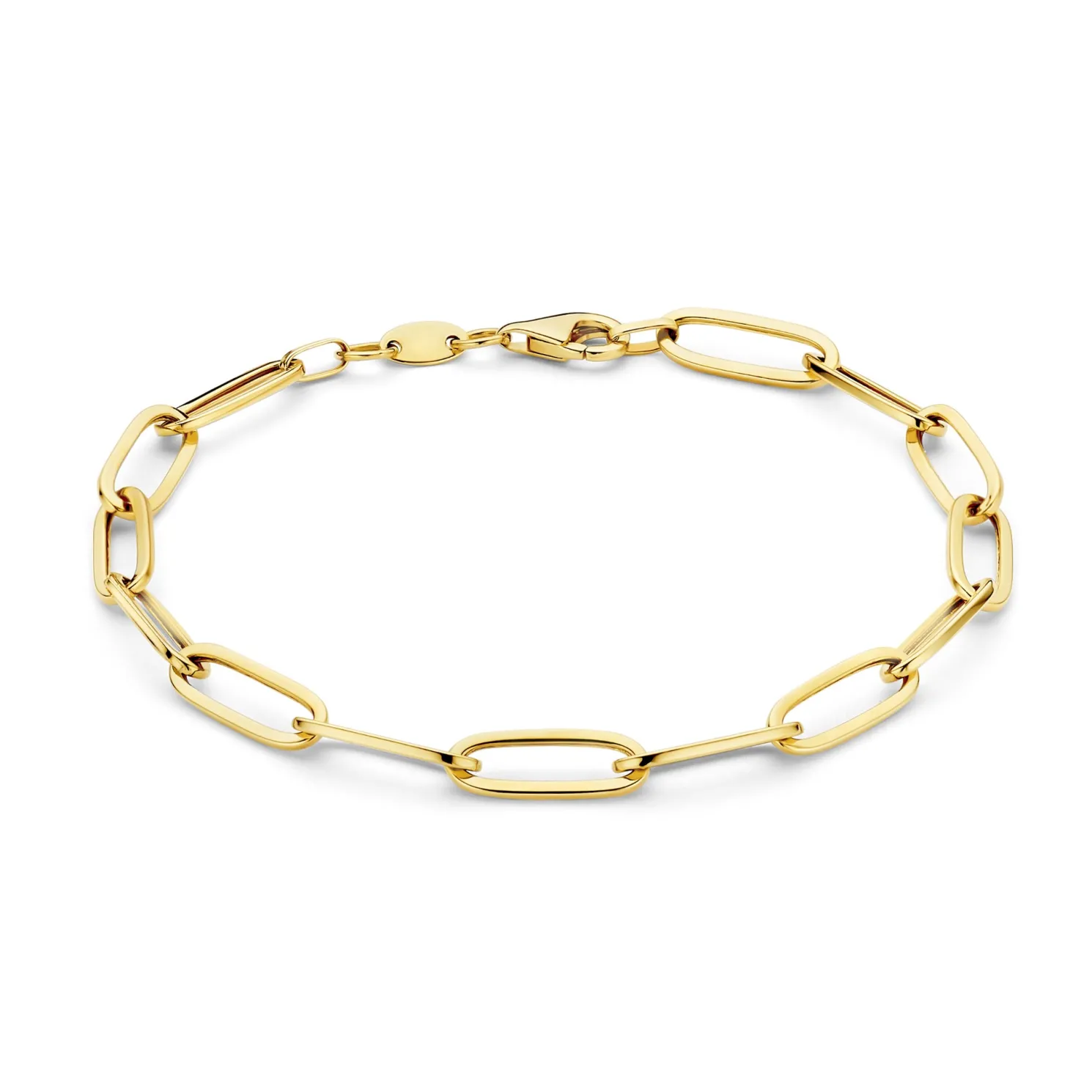 Aidee Odile 14 karaat gouden schakelarmband