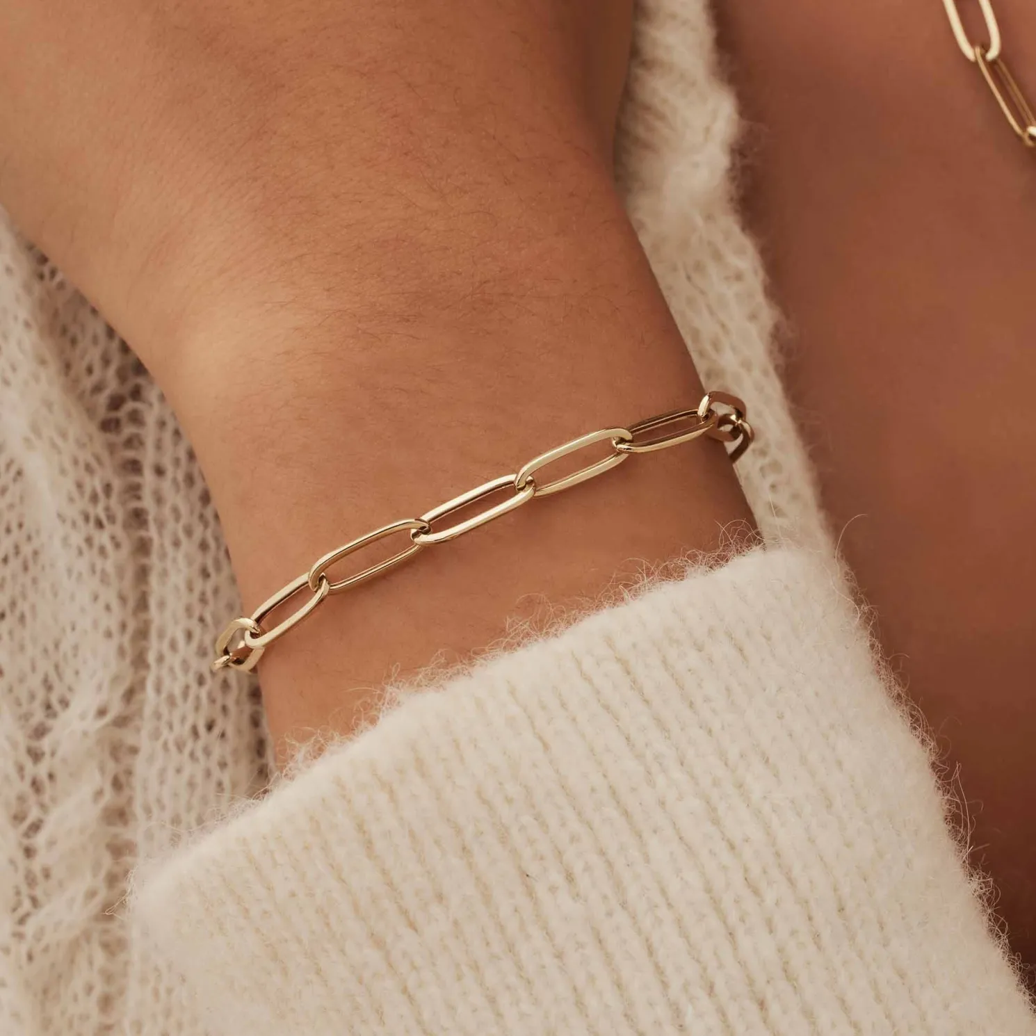 Aidee Odile 14 karaat gouden schakelarmband