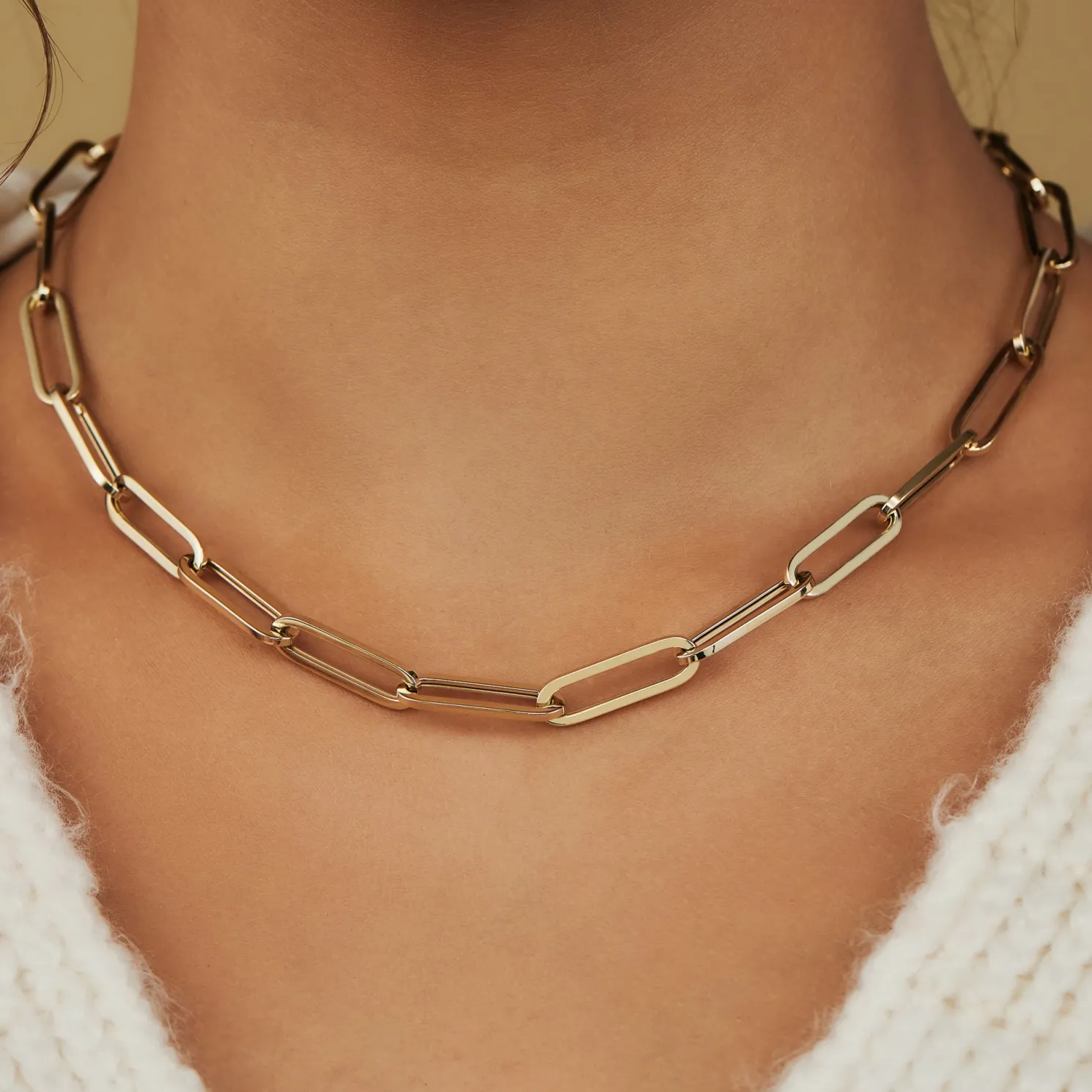 Aidee Odile 14 karaat gouden schakelketting