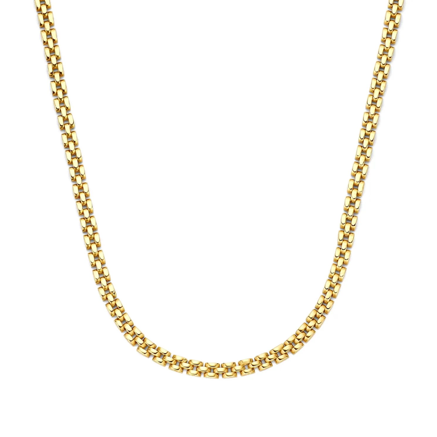 Aidee Rosine 14 karaat gouden schakelketting