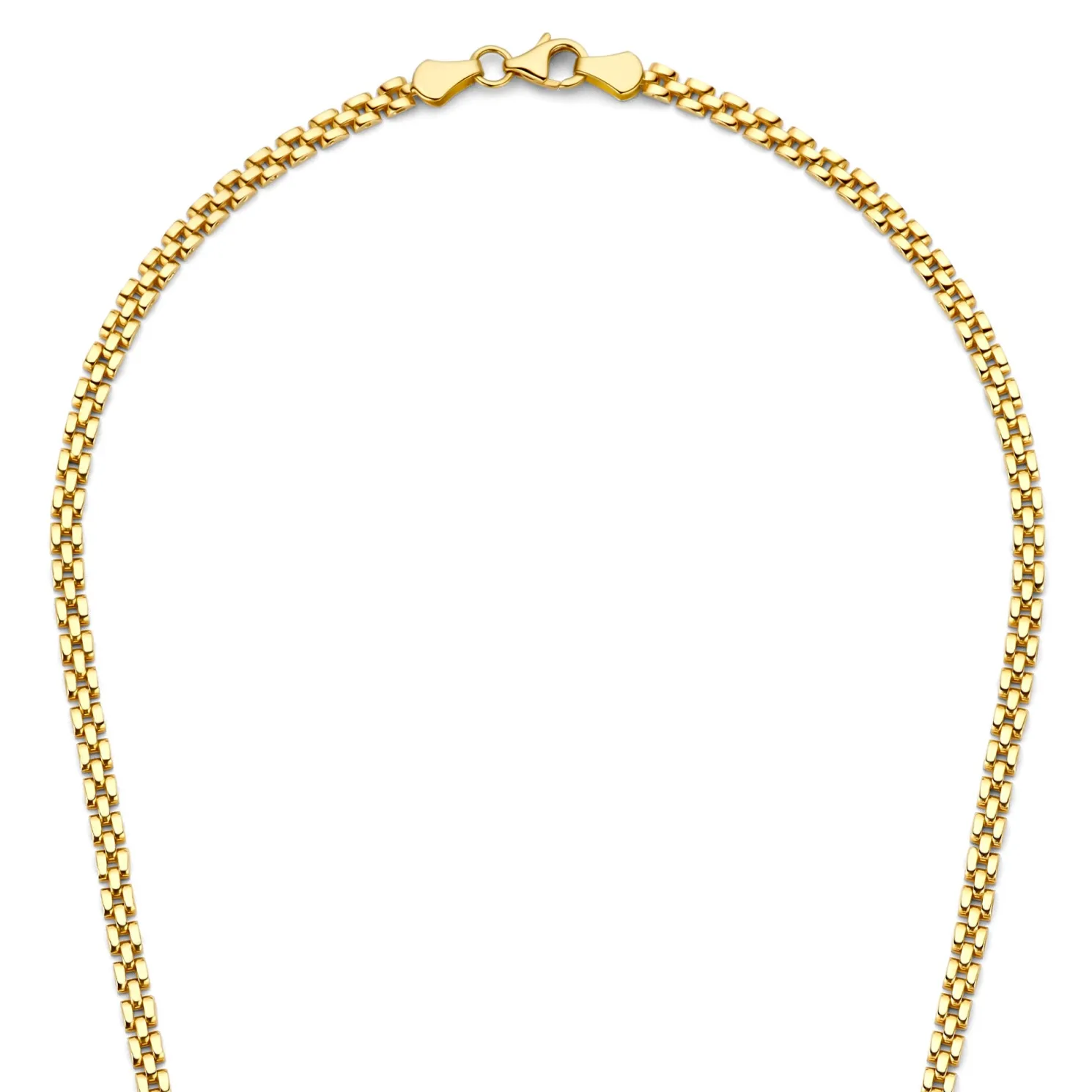 Aidee Rosine 14 karaat gouden schakelketting