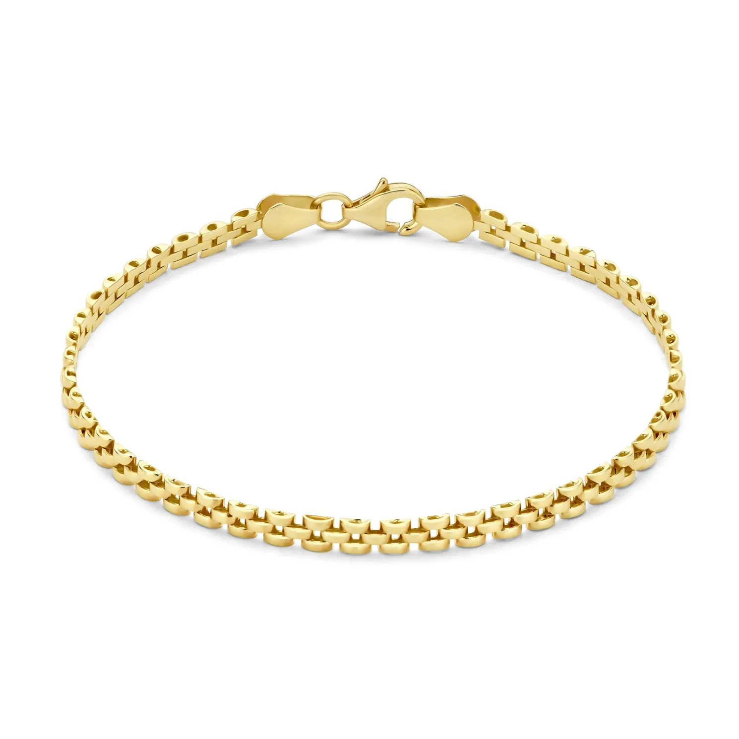 Aidee Rosine 14 karaat gouden schakelarmband