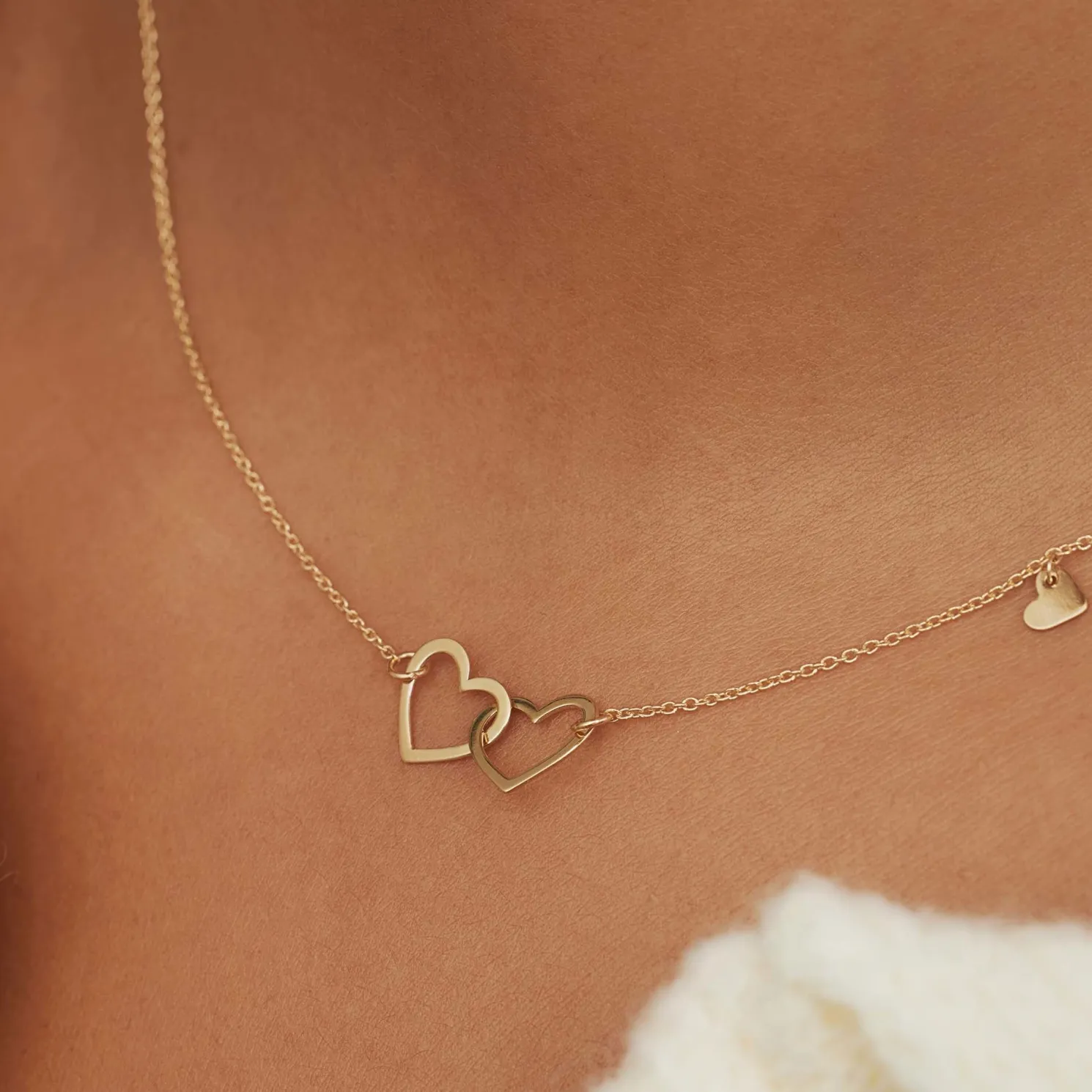 Belleville Amore 14 karaat gouden collier met hartje