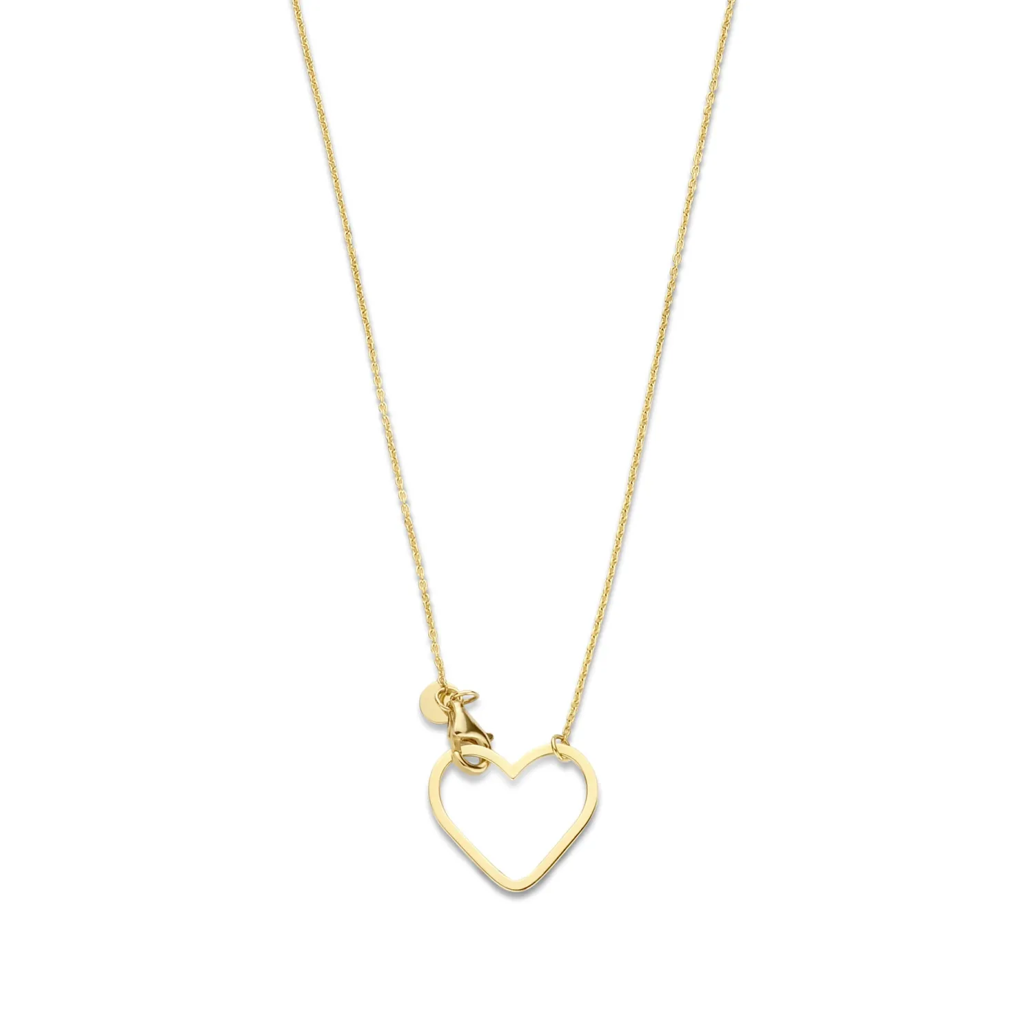 Belleville Amore 14 karaat gouden collier met hartje