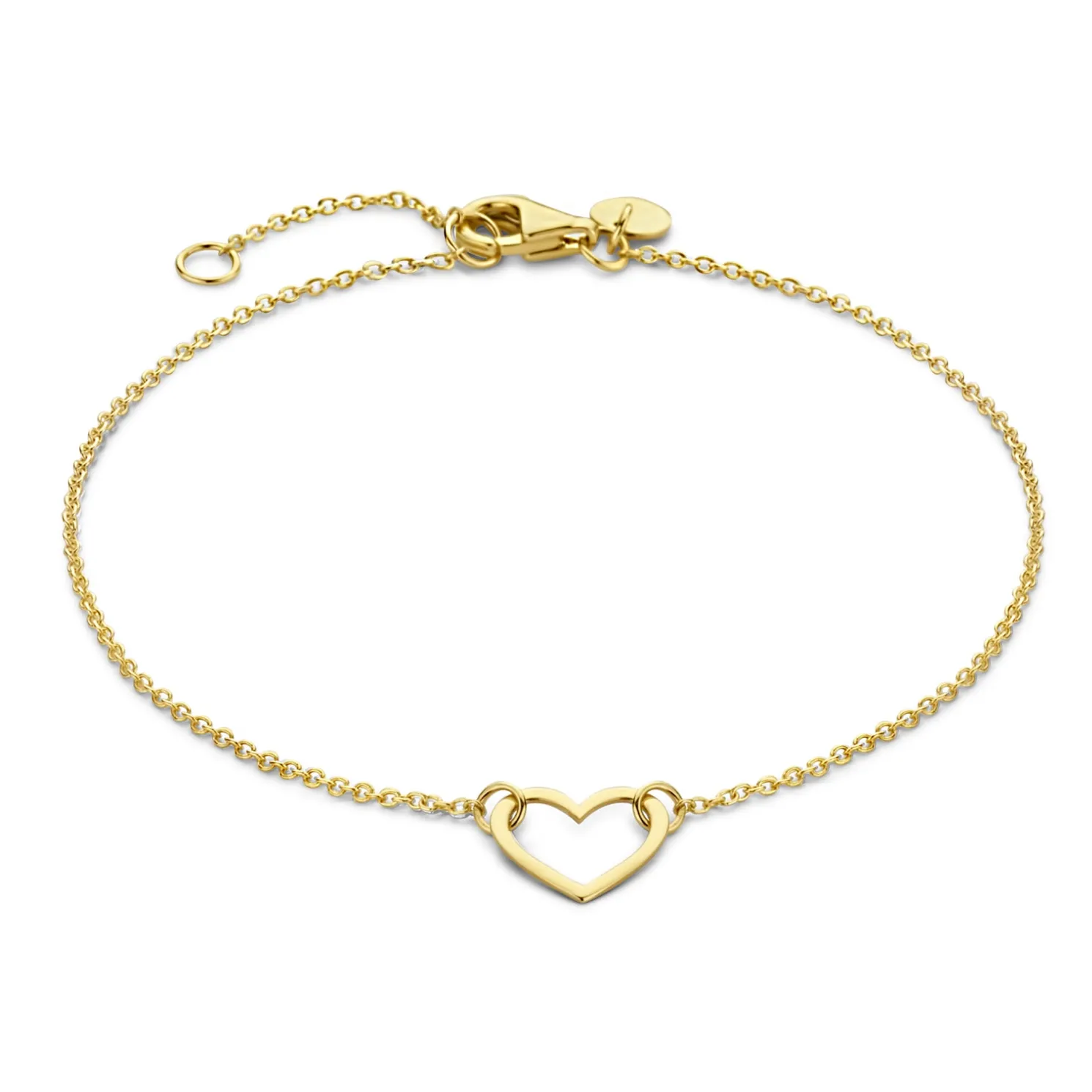 Belleville Amore 14 karaat gouden armband met hartje