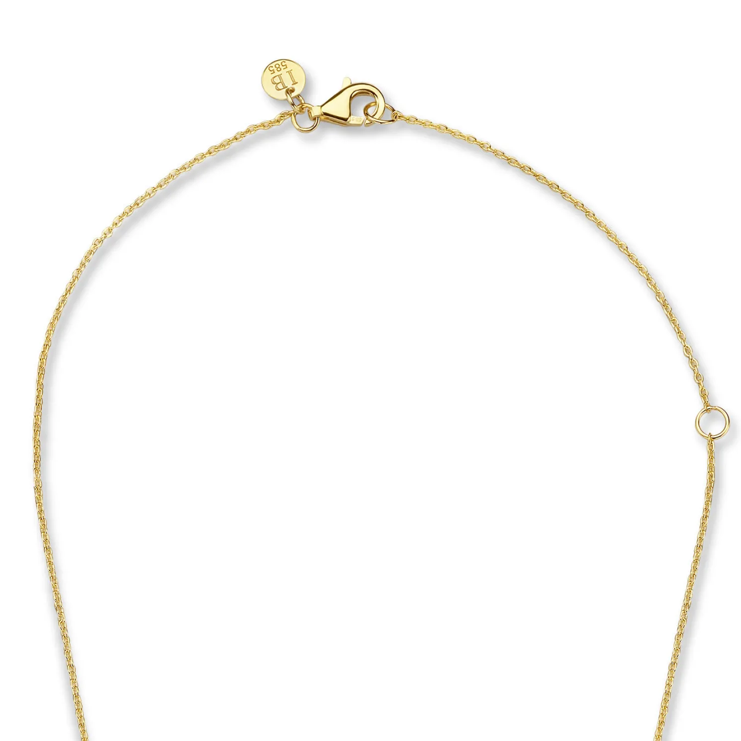 Belleville Luna 14 karaat gouden collier met zoetwaterparels