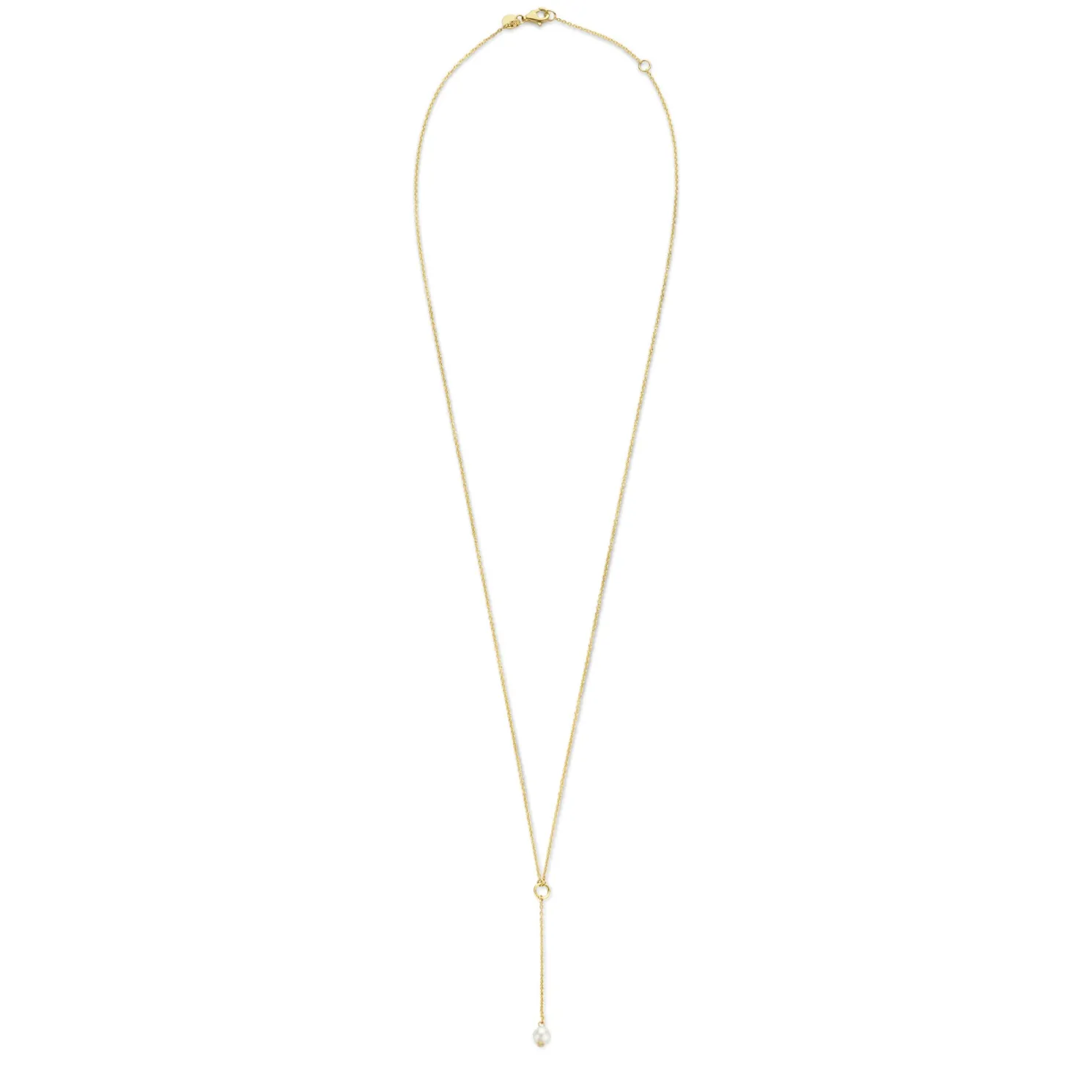 Belleville Luna 14 karaat gouden collier met zoetwaterparel