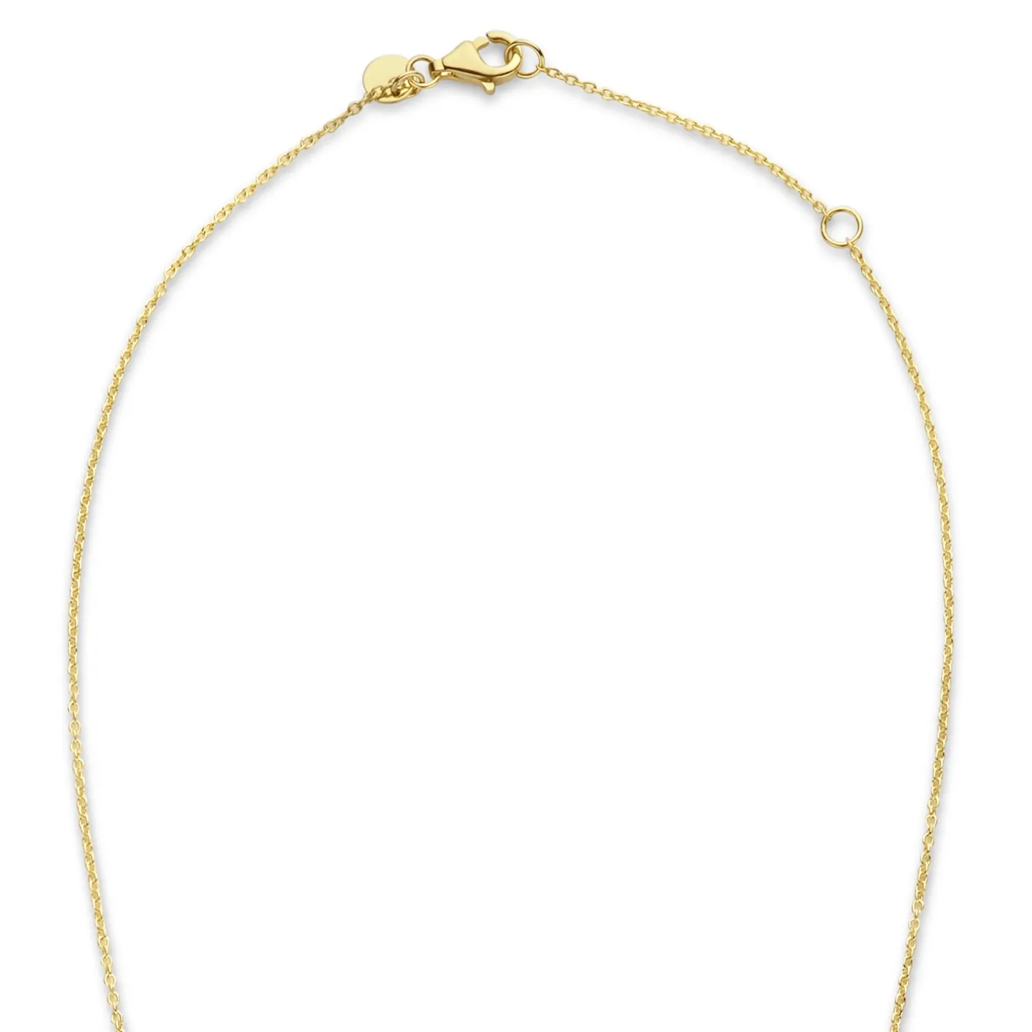 Belleville Luna 14 karaat gouden collier met zoetwaterparel