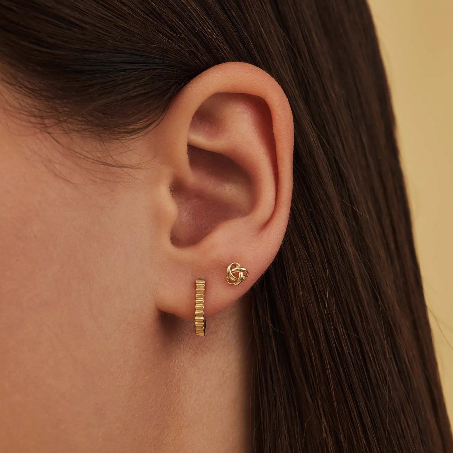 Cadeau d'Isabel 14 karaat gouden oorbellen set