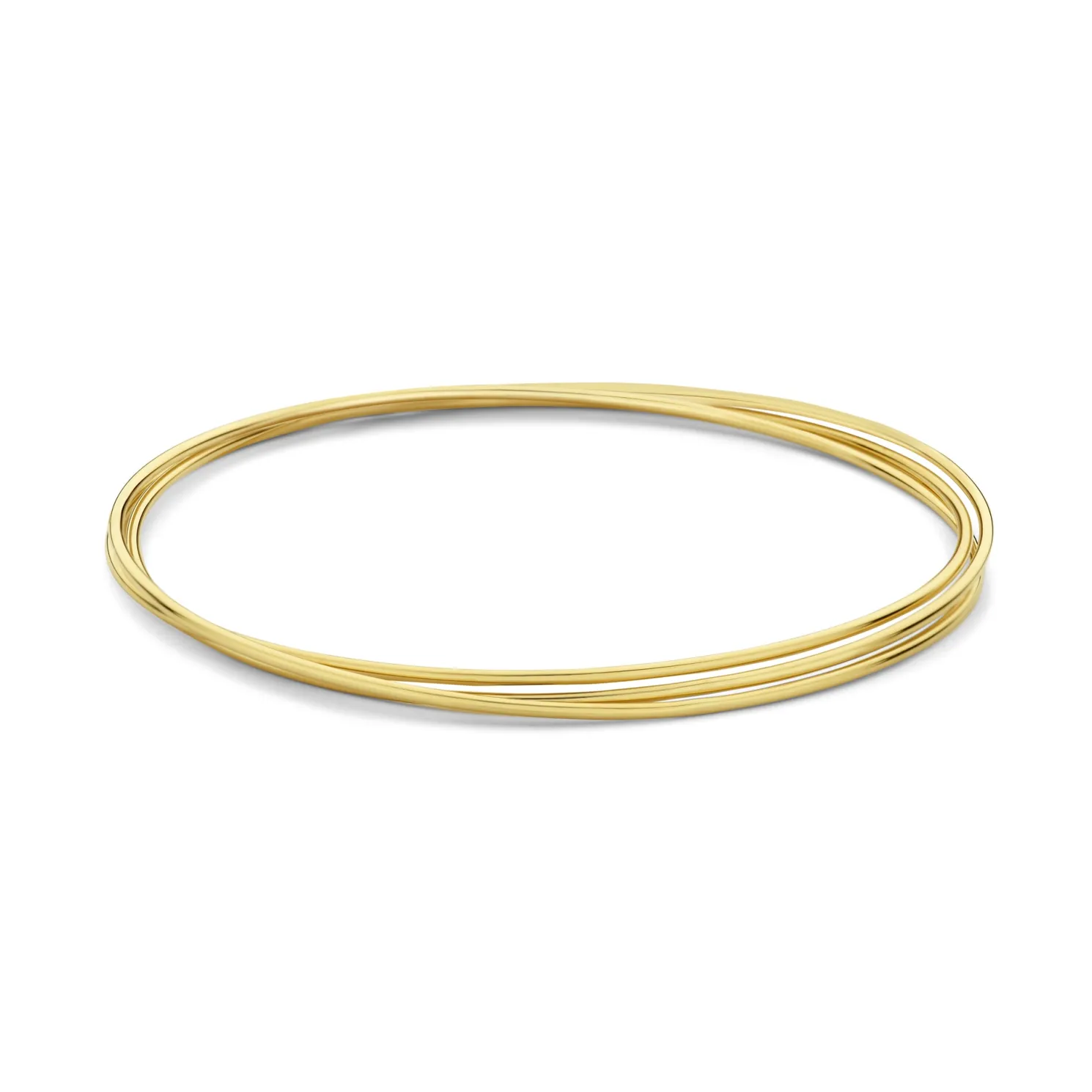 Cour d'Honneur Adora 14 karaat gouden bangles met 3 armbanden
