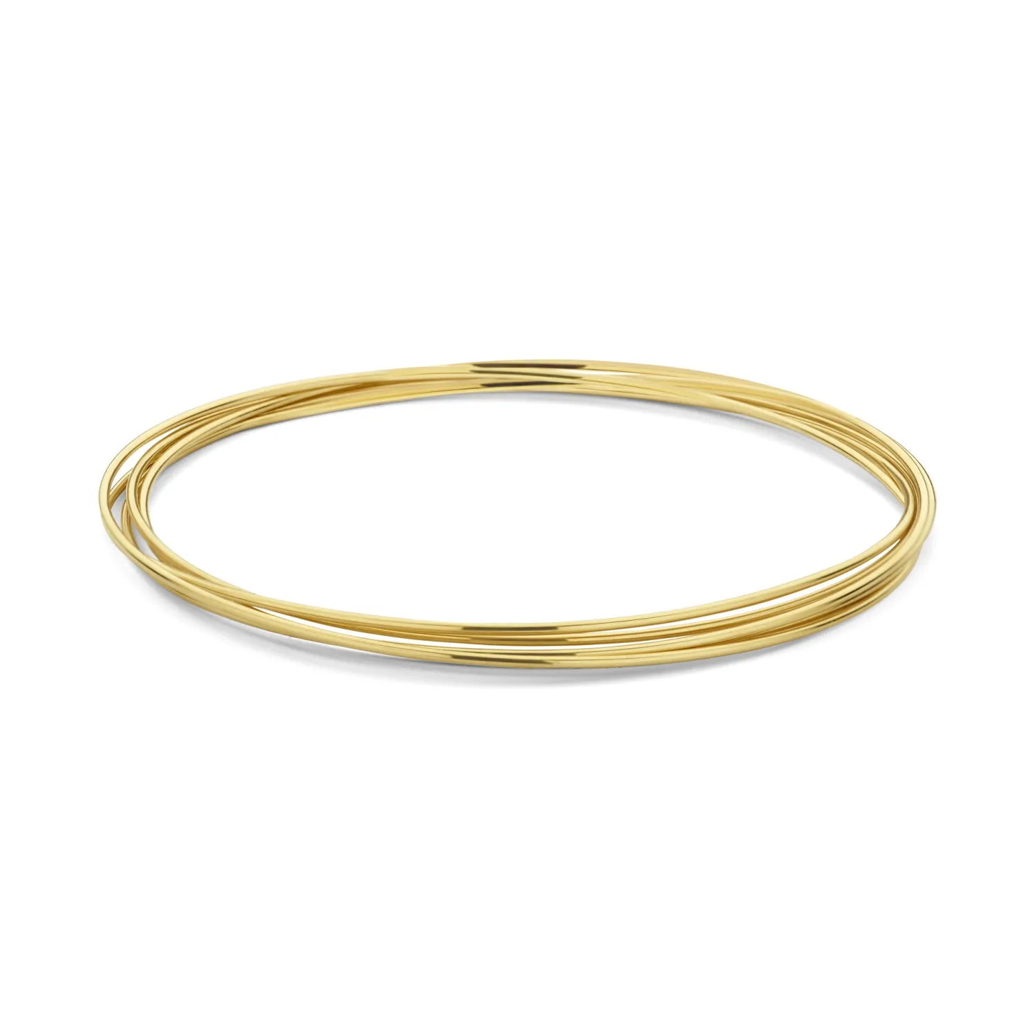 Cour d'Honneur Adora 14 karaat gouden bangles met 5 armbanden