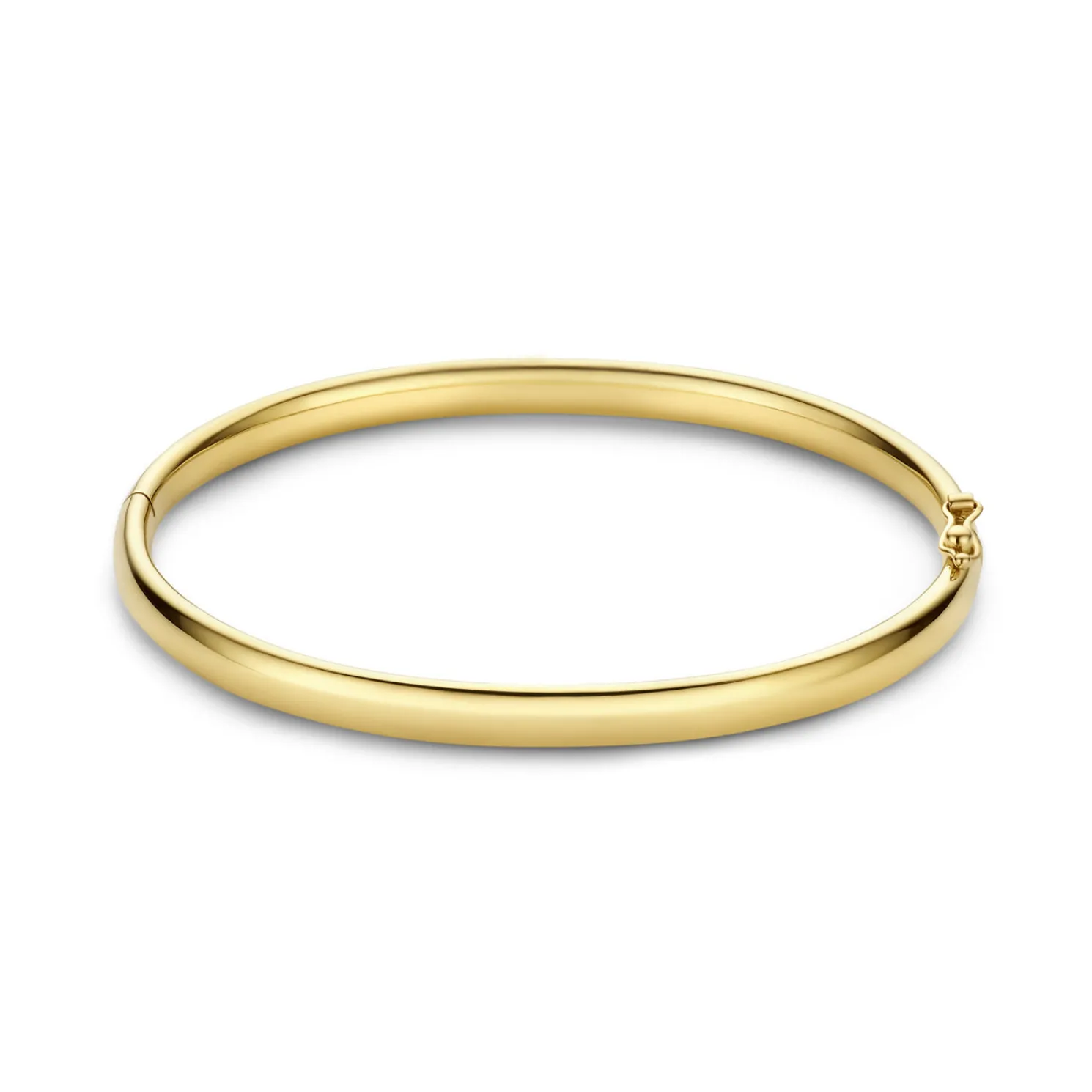 Cour d'Honneur Lucienne 14 karaat gouden bangle met ronde rand
