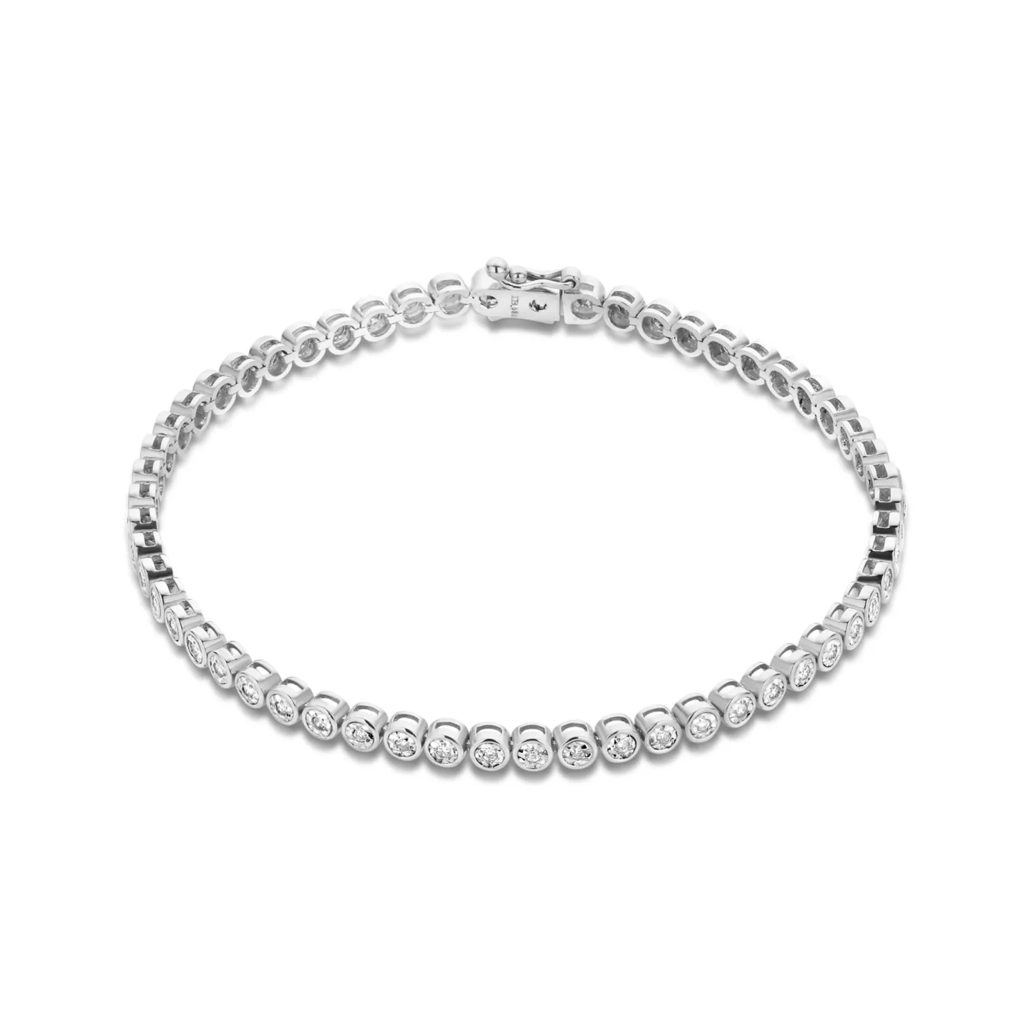 De la Paix Alfie 14 karaat witgouden tennis armband met diamant 0.36 karaat