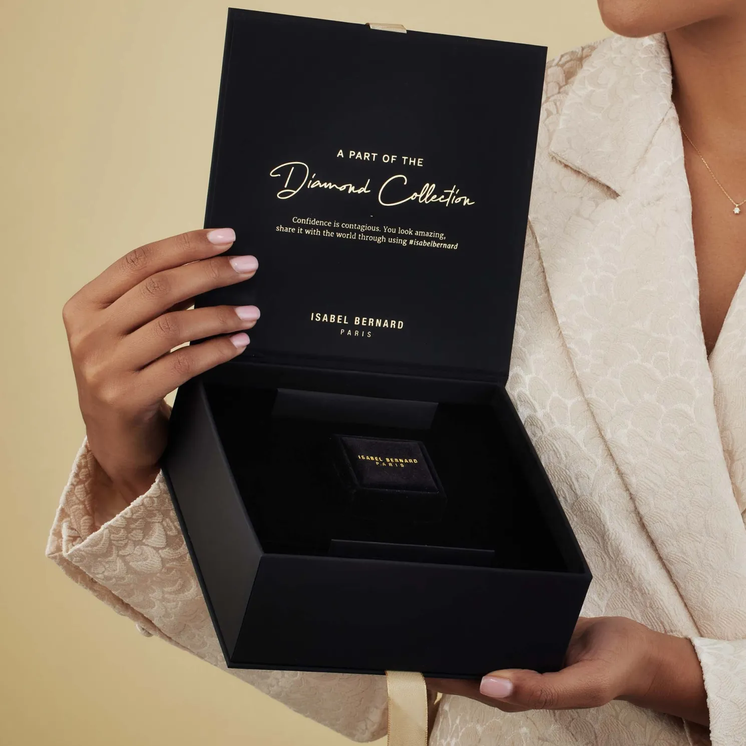 De la Paix Christine 14 karaat gouden Oorknoppen met diamant 0,14 karaat