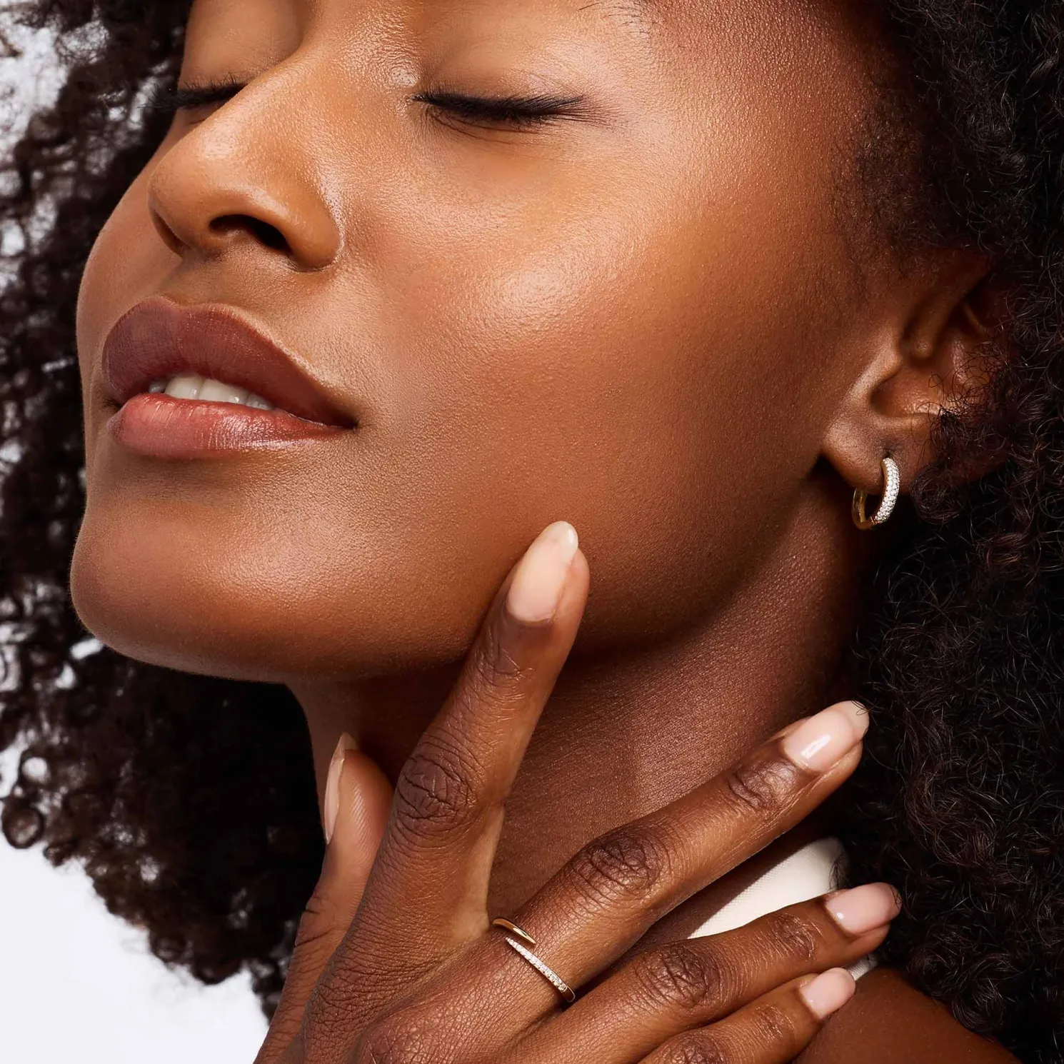 De la Paix Flavie 14 karaat gouden ring met diamant 0.09 karaat