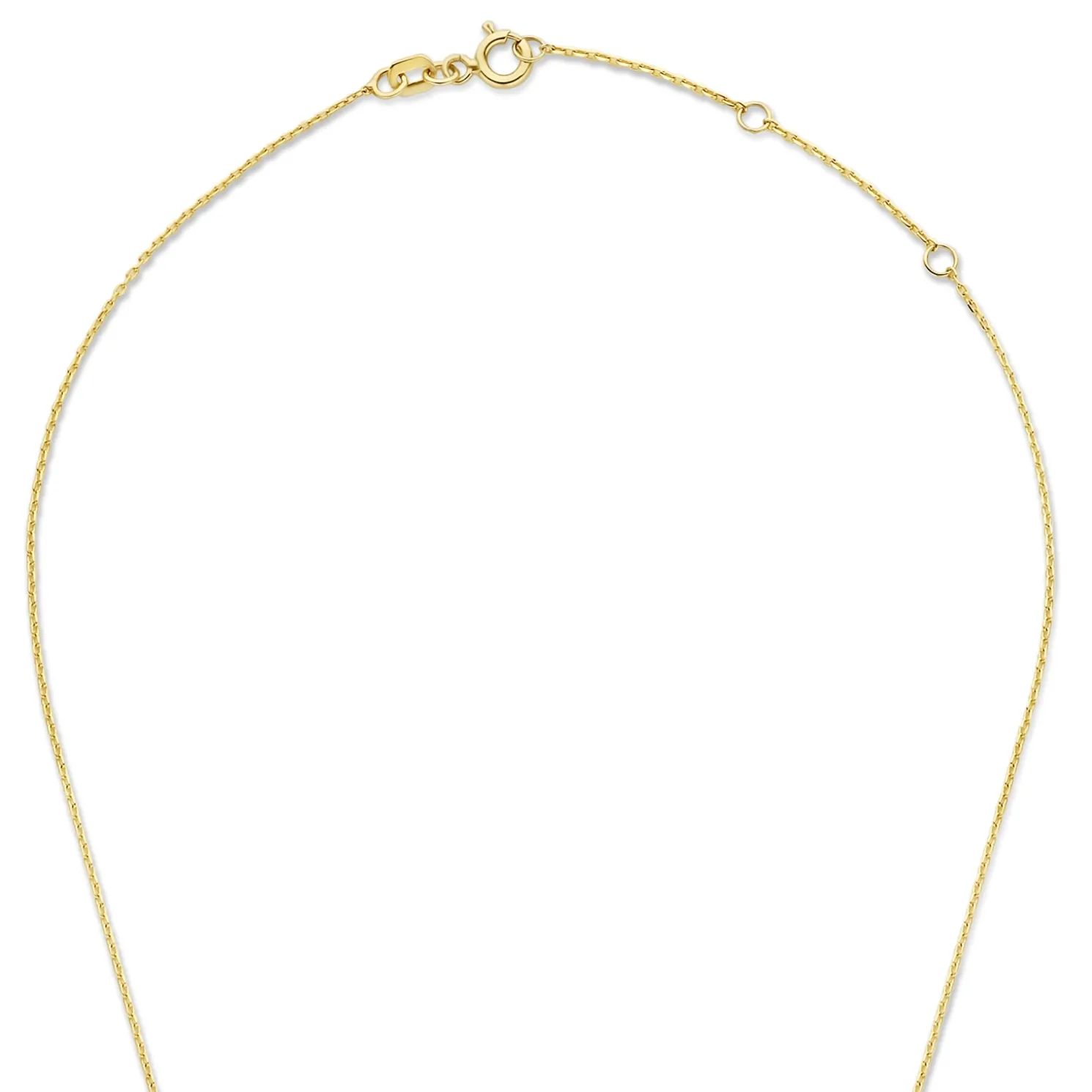 De la Paix Inaya 14 karaat gouden collier met diamant 0.01 karaat