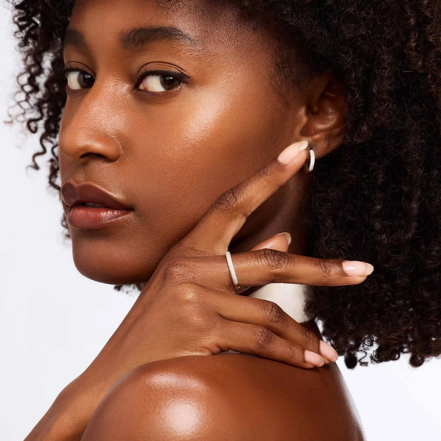 De la Paix Laure 14 karaat gouden ring met diamant 0.22 karaat