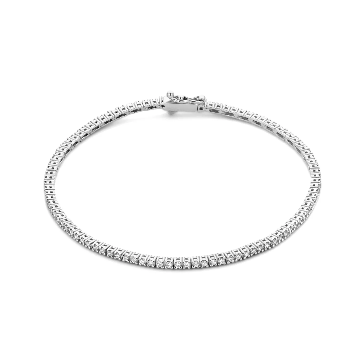 De la Paix Madeline 14 karaat witgouden tennis armband met diamant 1.08 karaat