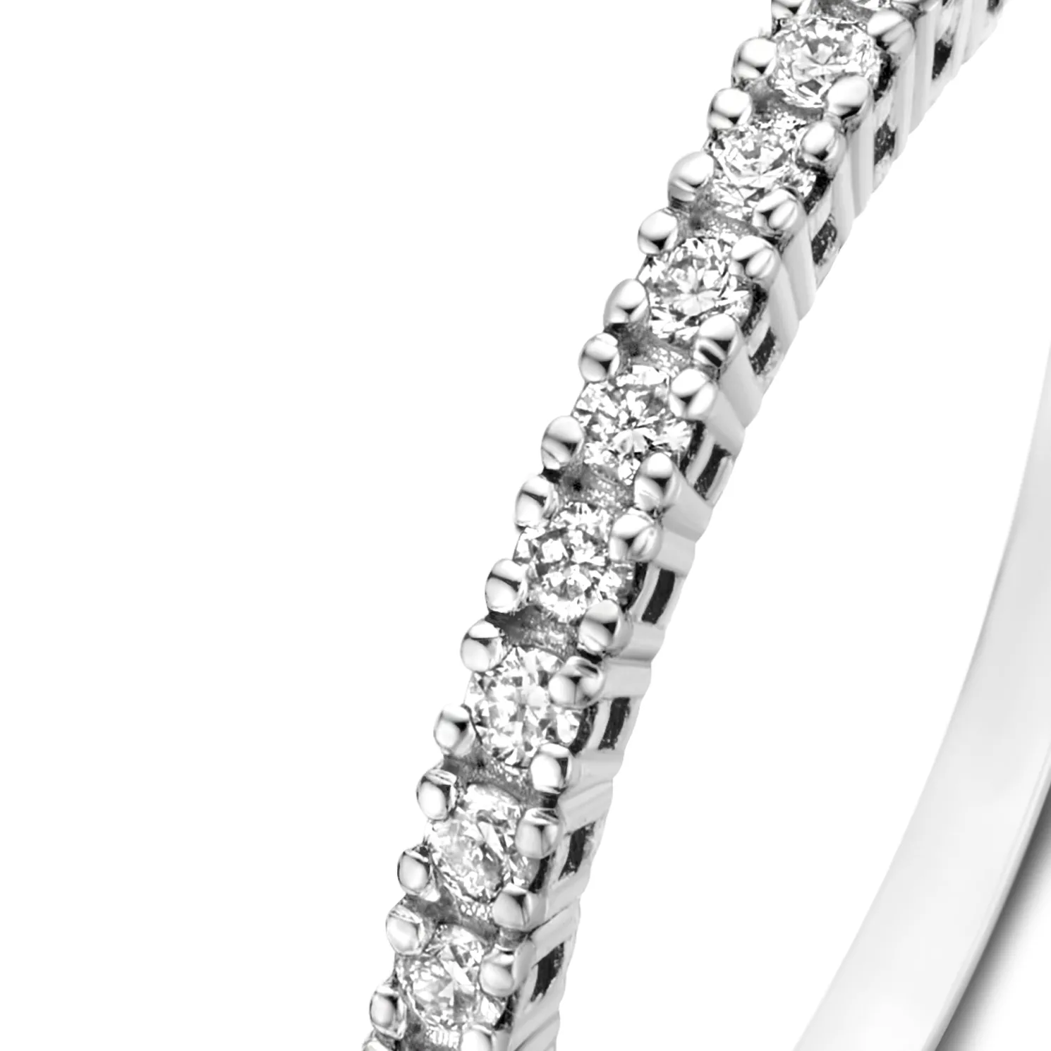 De la Paix Madeline 14 karaat witgouden ring met diamant 0.14 karaat