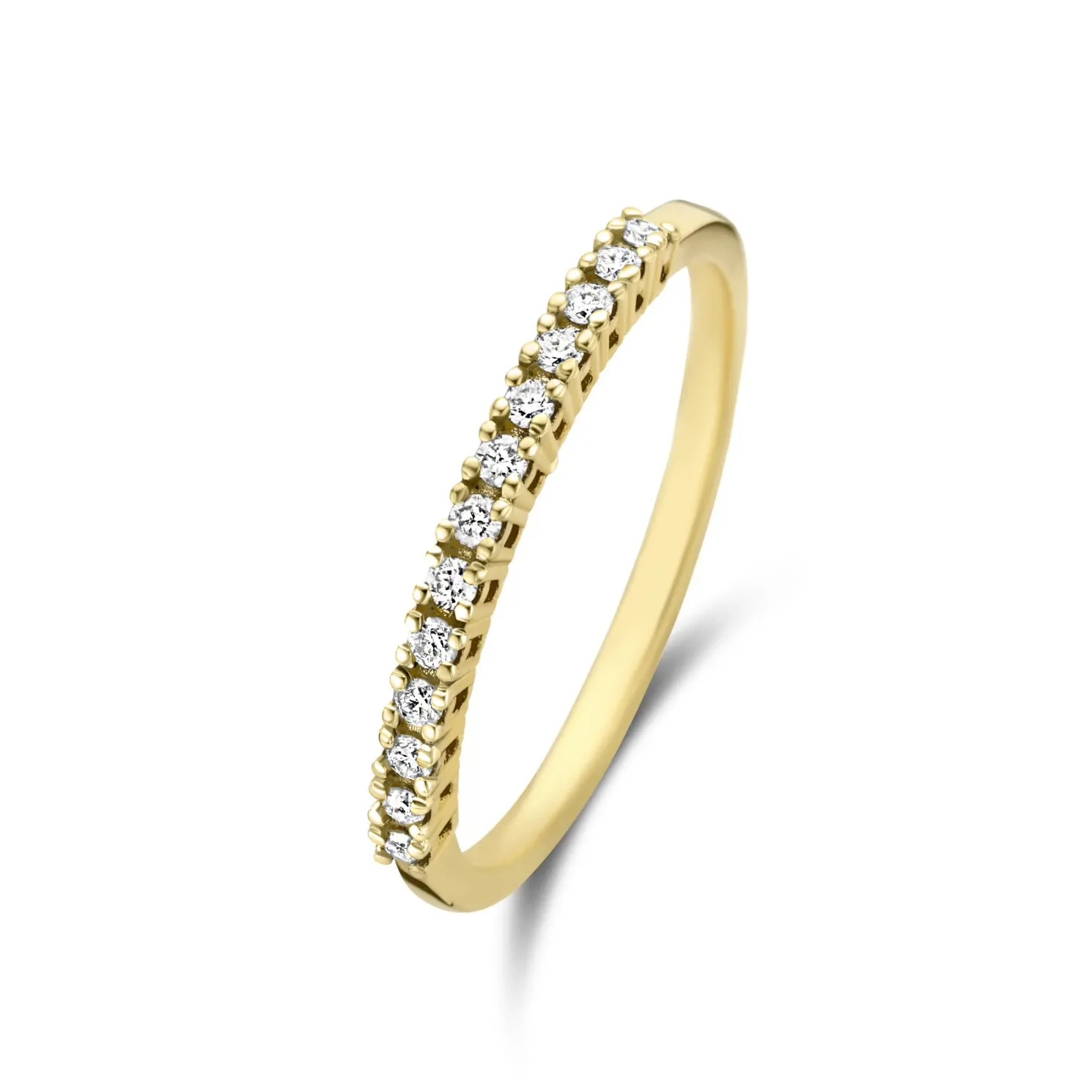 De la Paix Madeline 14 karaat gouden ring met diamant 0.14 karaat