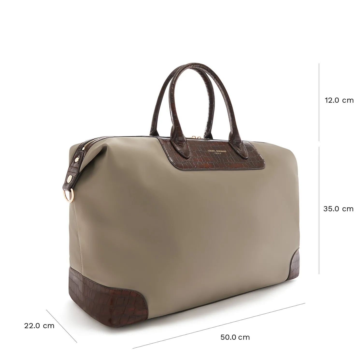 Du Louvre Celie taupe weekendtas klein