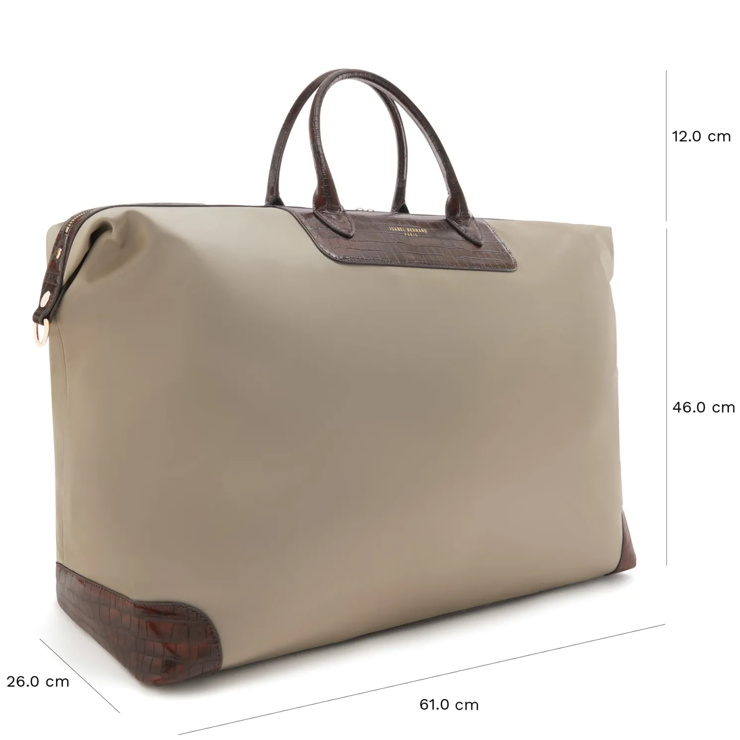 Du Louvre Colette taupe weekendtas groot