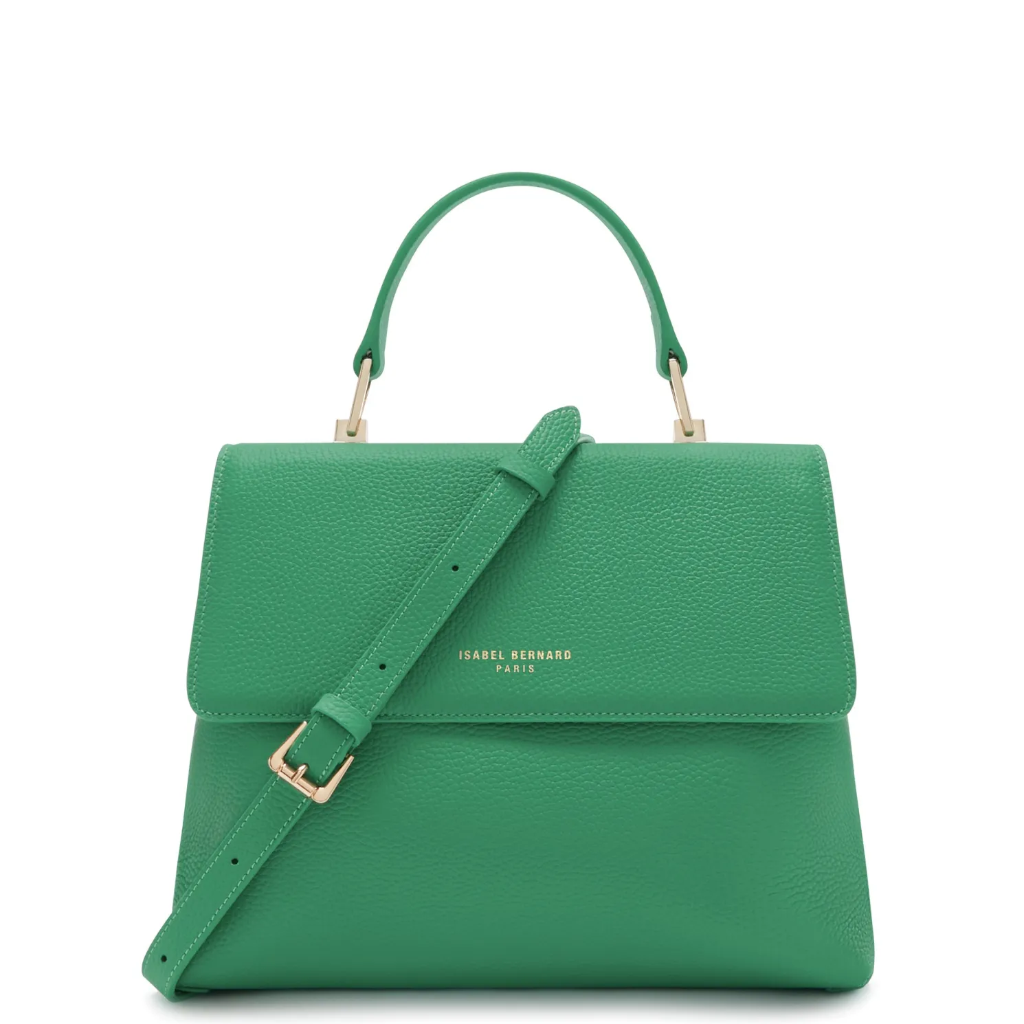 Femme Forte Gisel groene leren handtas van kalfsleer