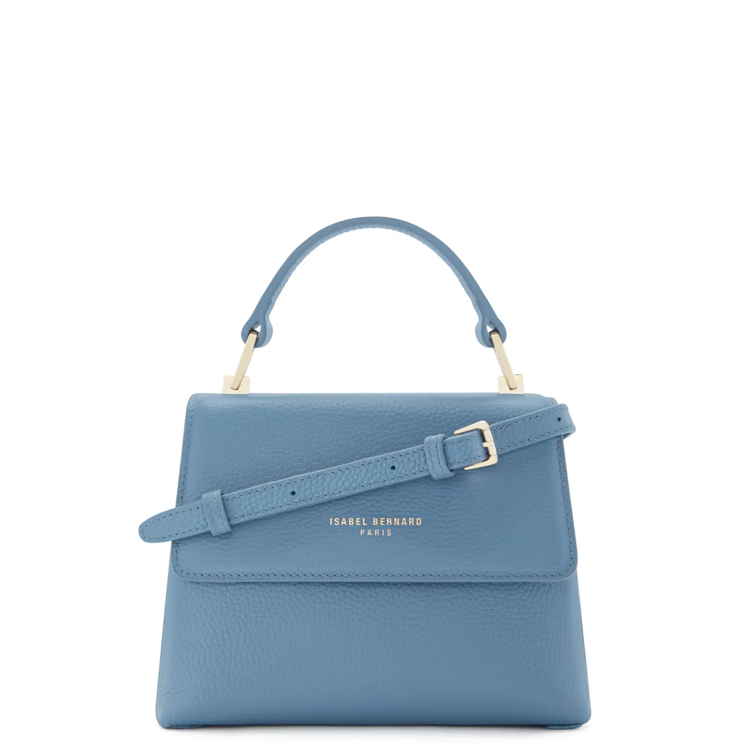 Femme Forte Heline blauwe leren handtas van kalfsleer