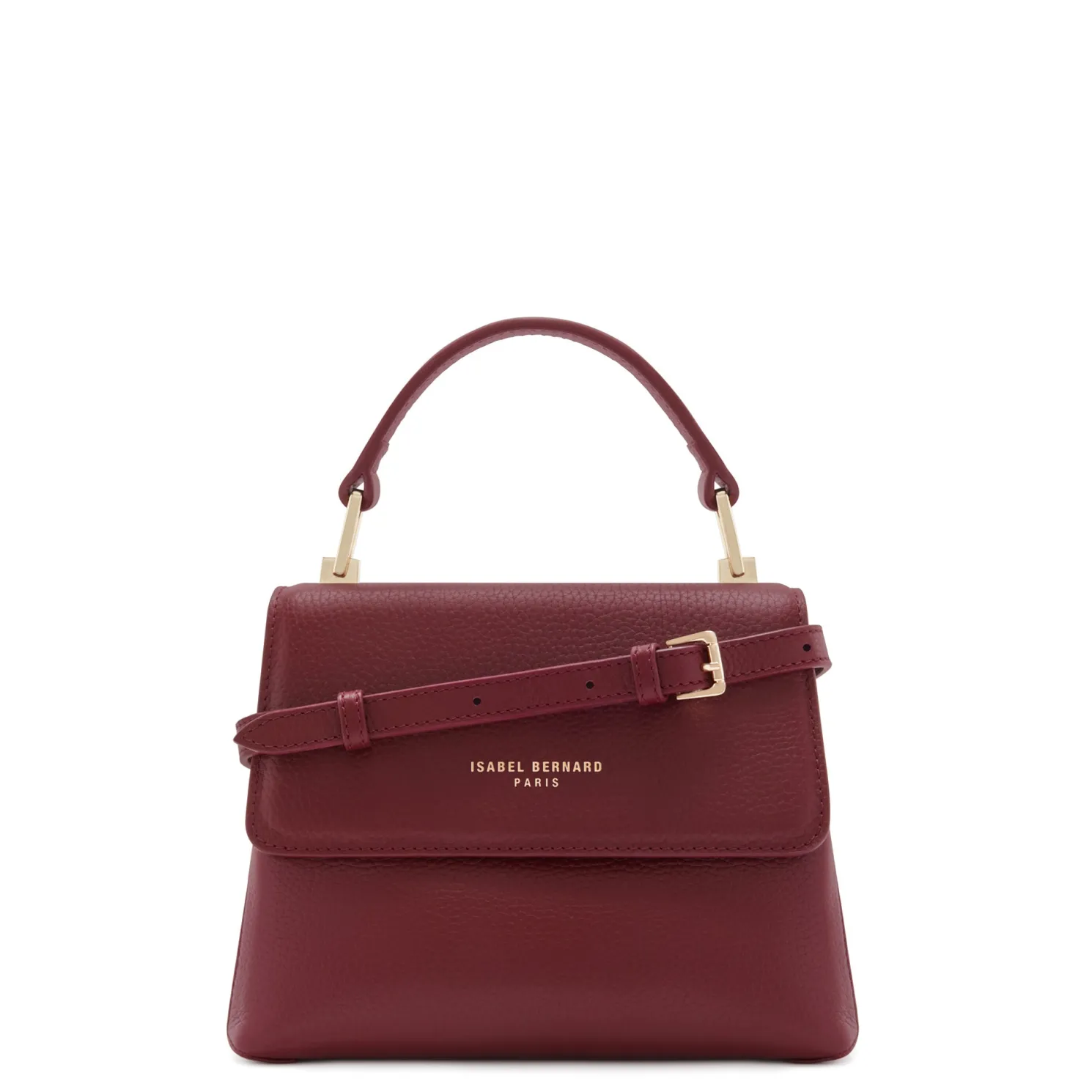 Femme Forte Heline bordeaux leren handtas van kalfsleer