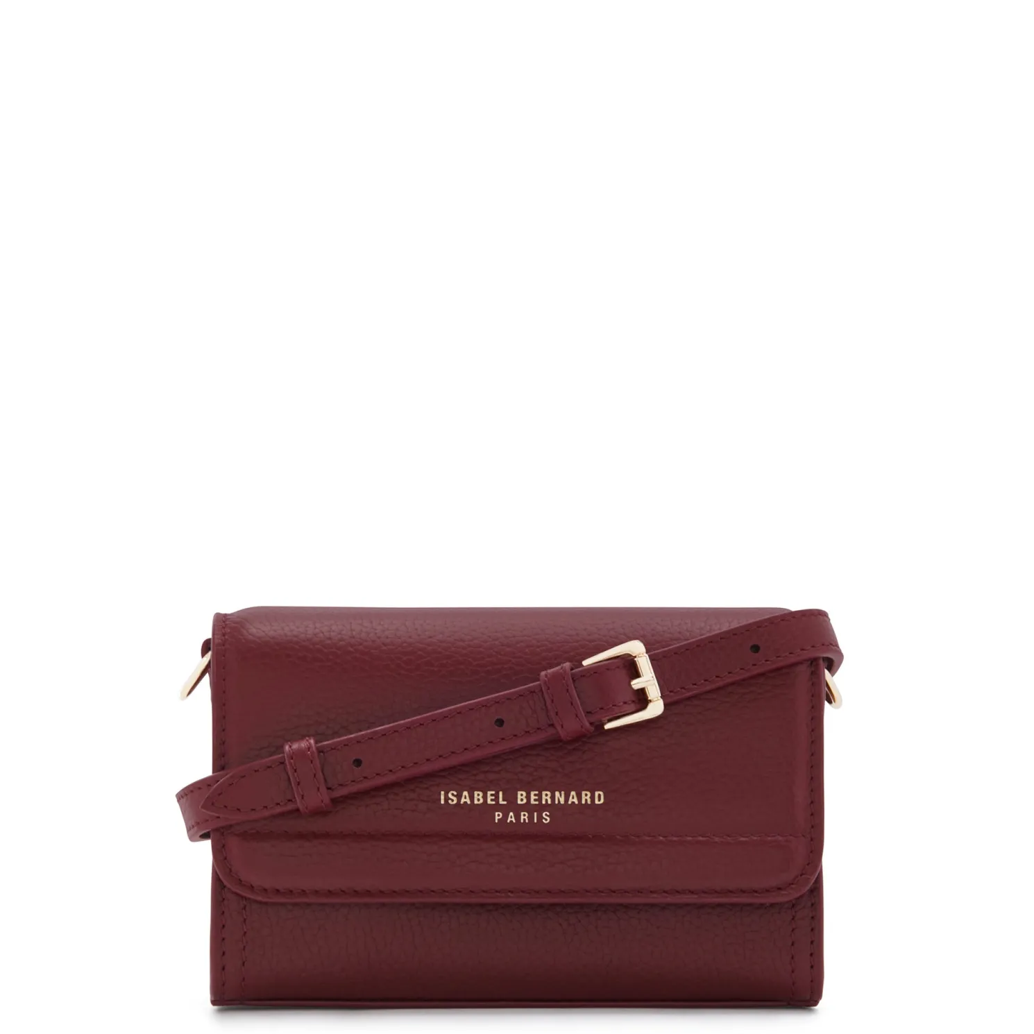 Femme Forte Kim bordeaux leren crossbody tas van kalfsleer
