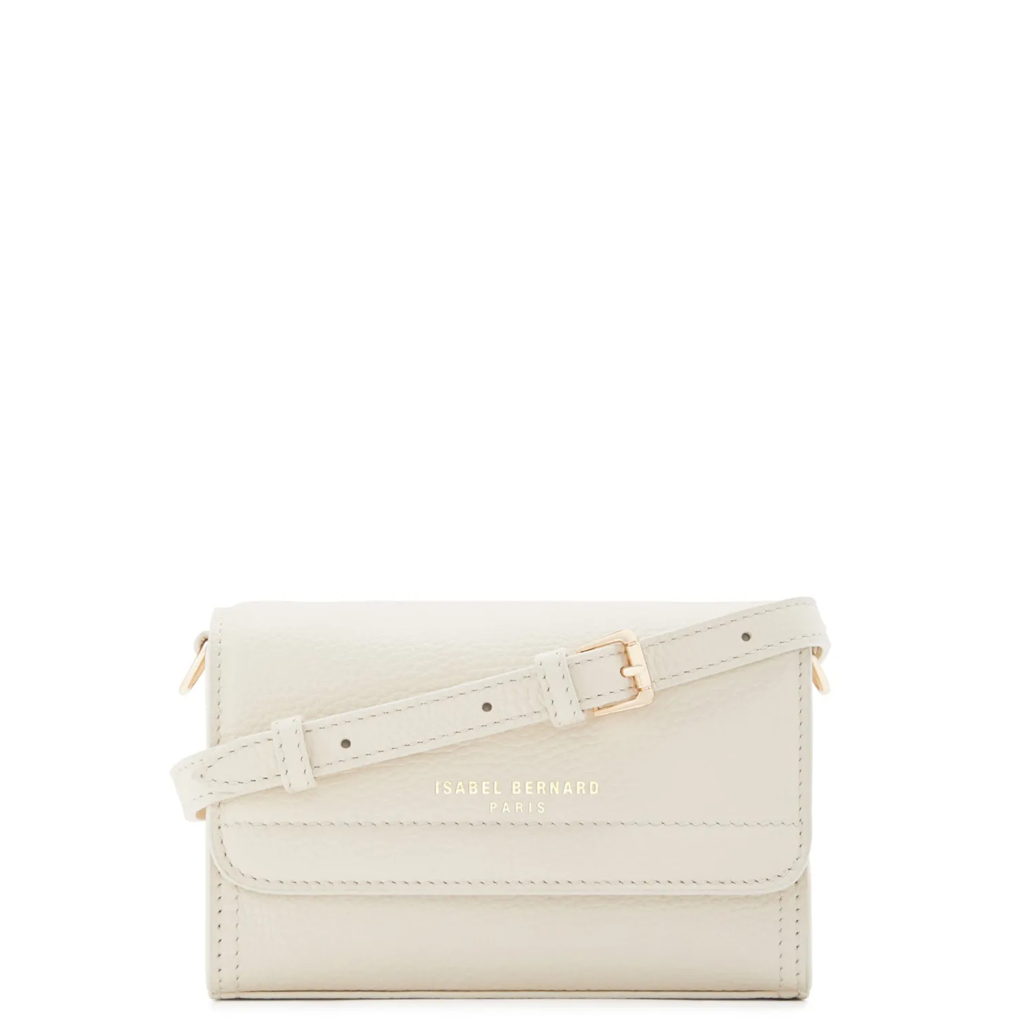 Femme Forte Kim crème leren crossbody tas van kalfsleer