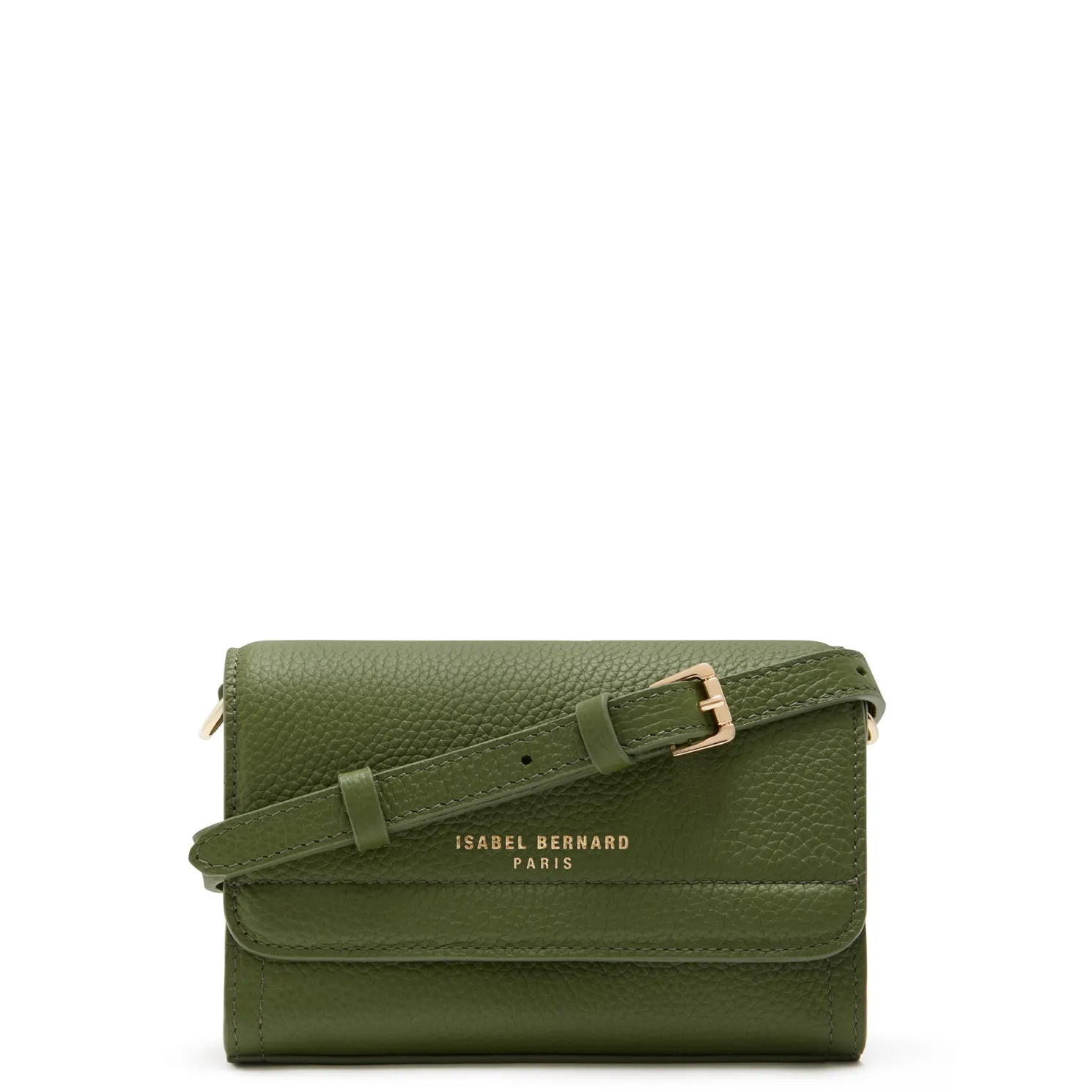 Femme Forte Kim groene leren crossbody tas van kalfsleer