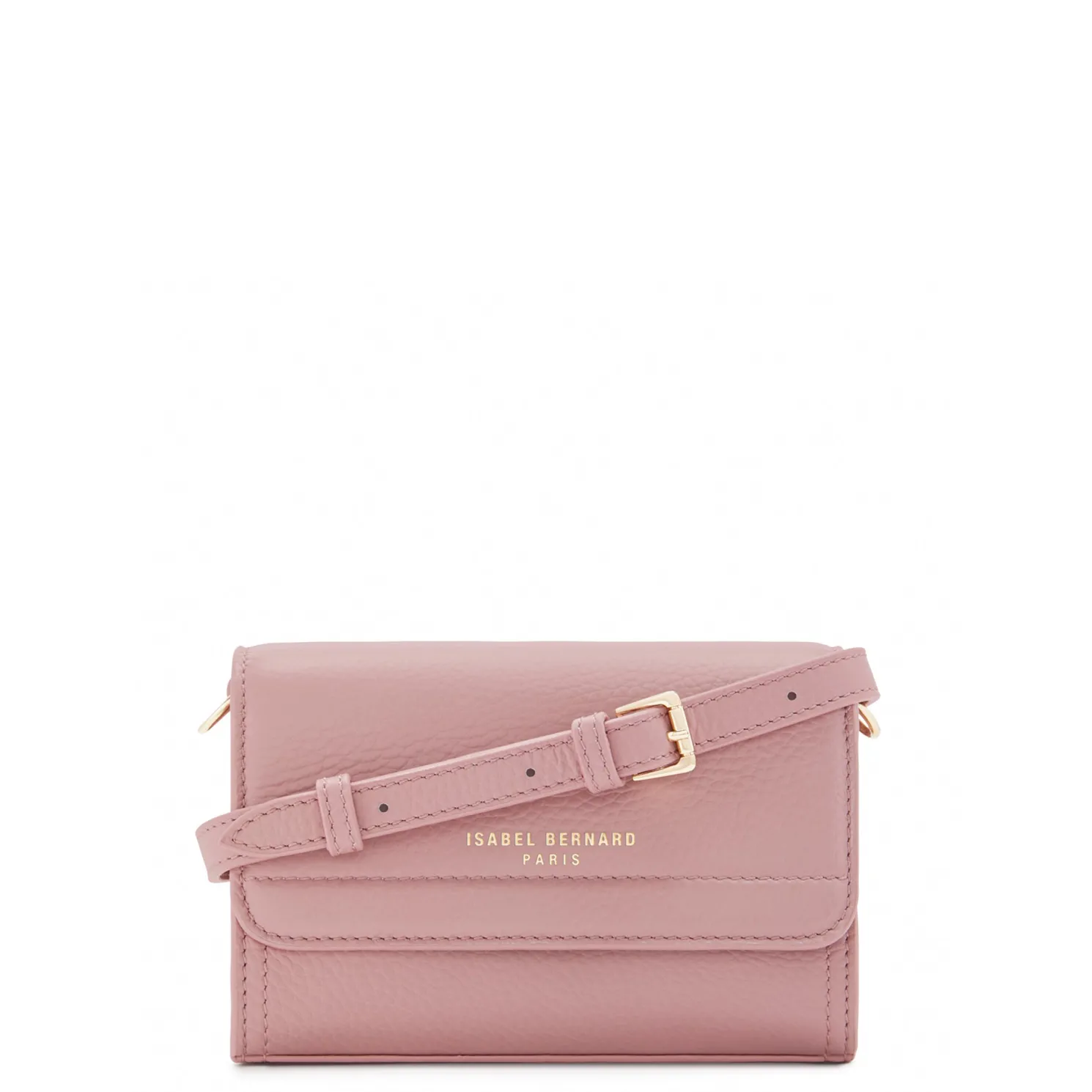 Femme Forte Kim roze leren crossbody tas van kalfsleer