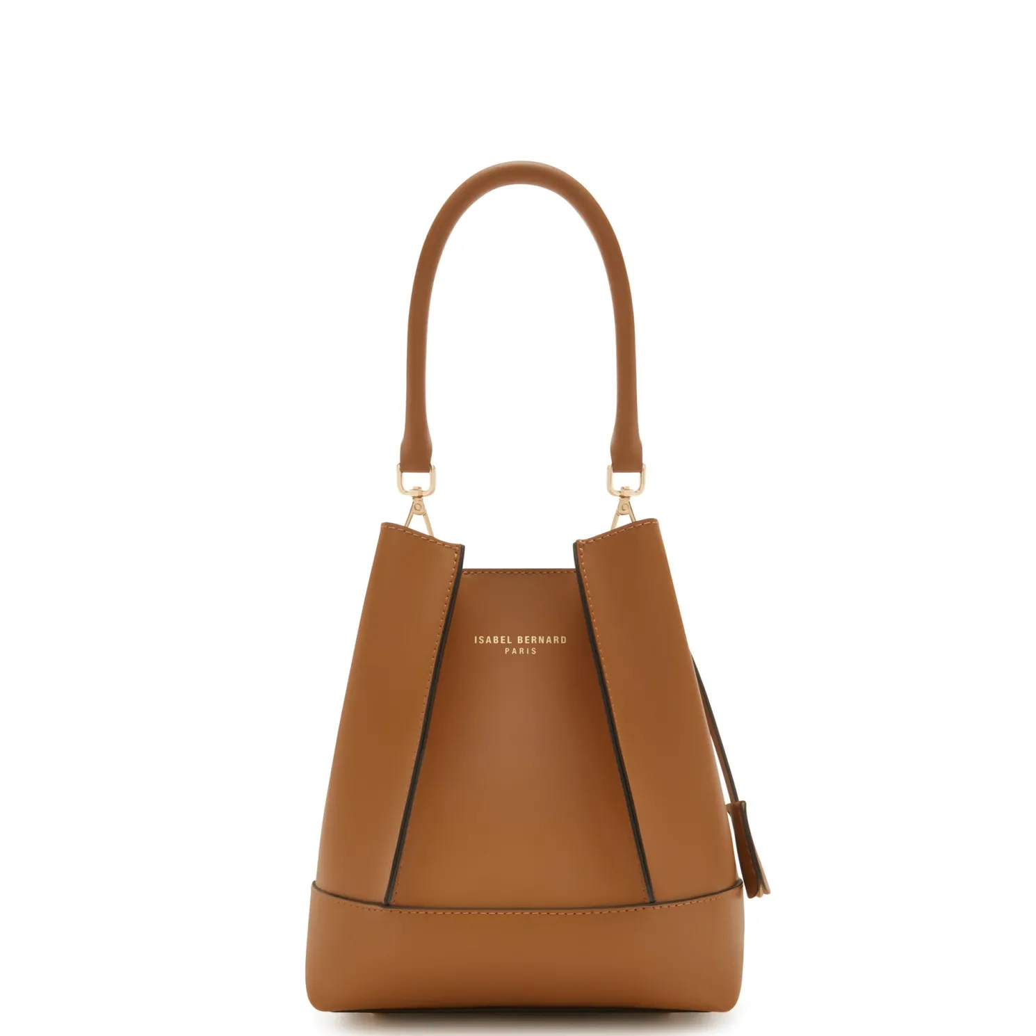 Femme Forte Minette camel leren handtas van kalfsleer
