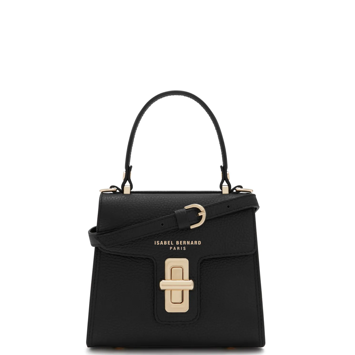 Femme Forte Simone Mini zwarte leren handtas van kalfsleer