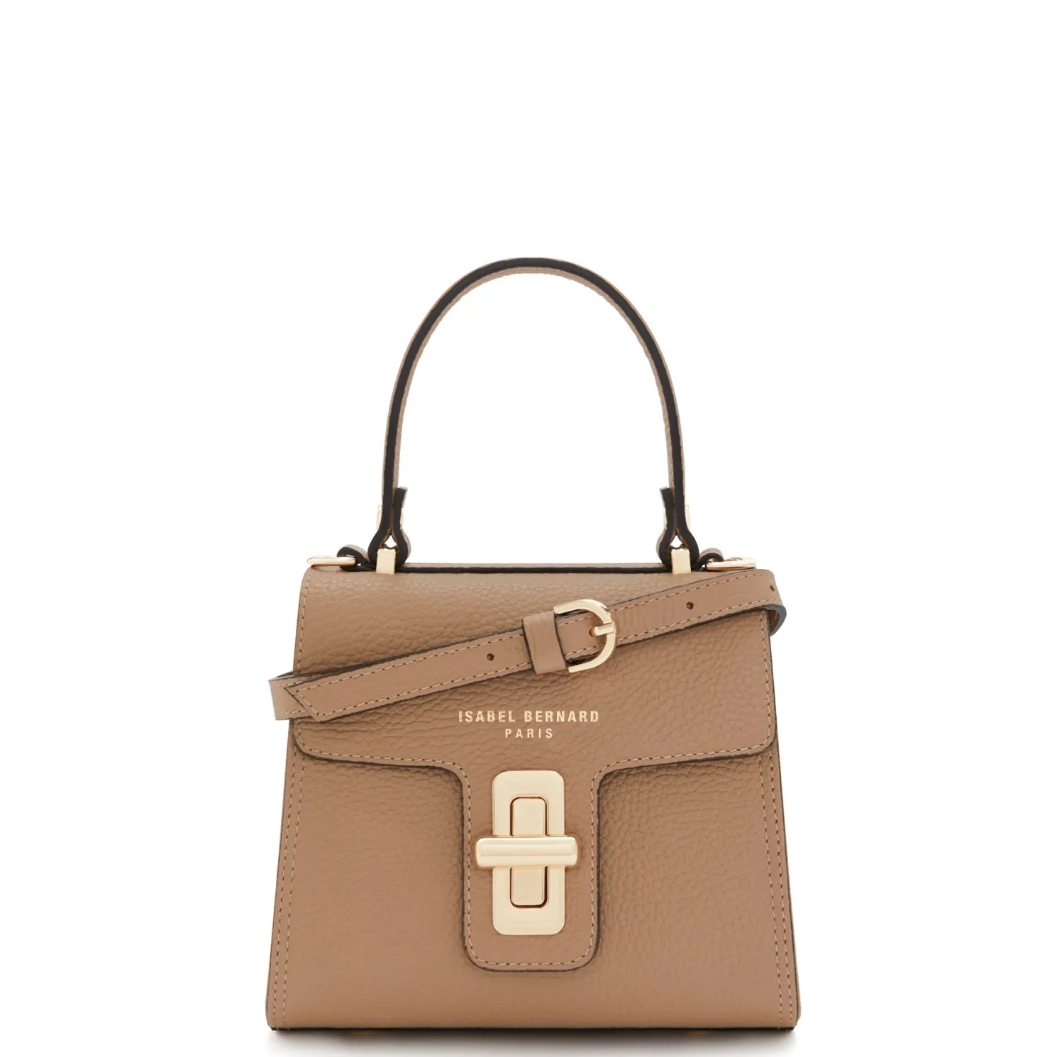 Femme Forte Simone Mini beige leren handtas van kalfsleer