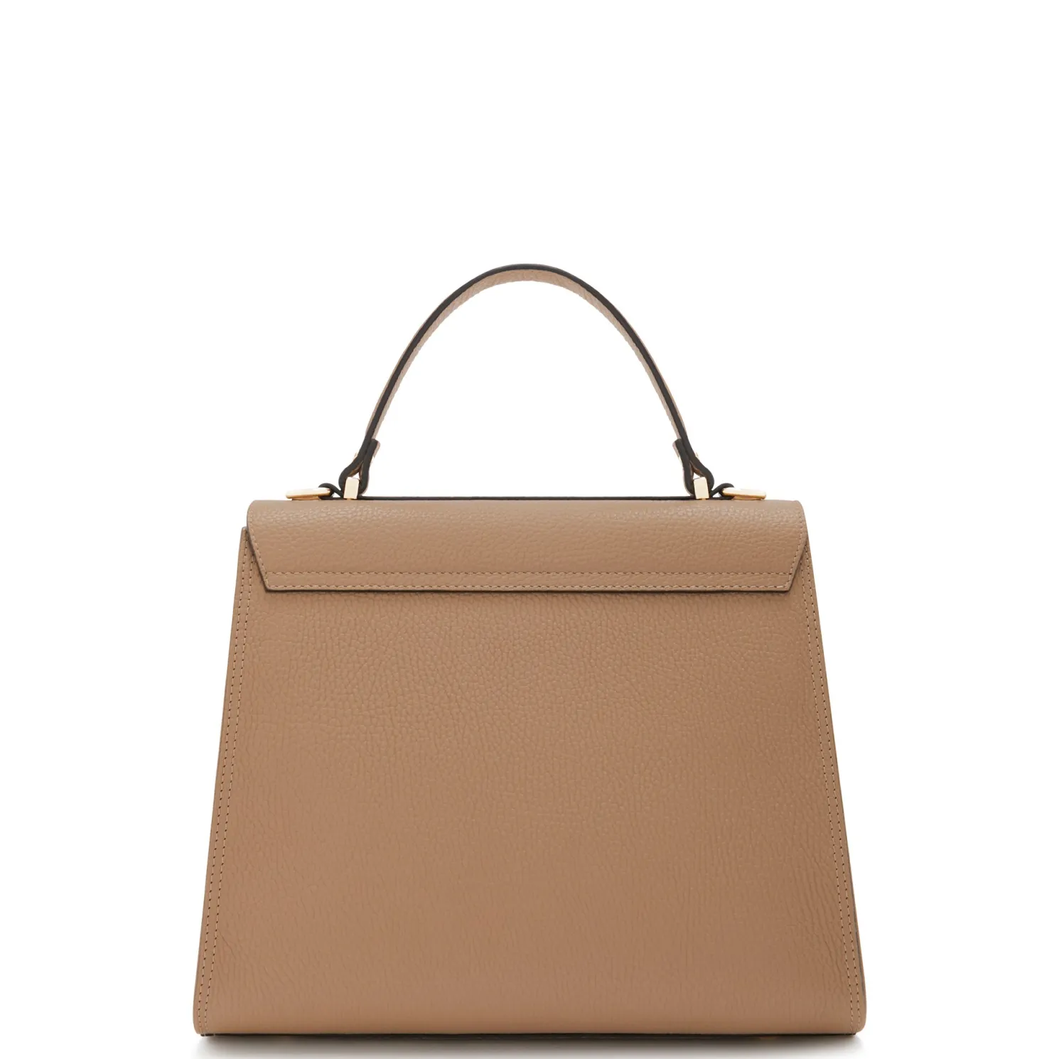 Femme Forte Simone Midi beige leren handtas van kalfsleer