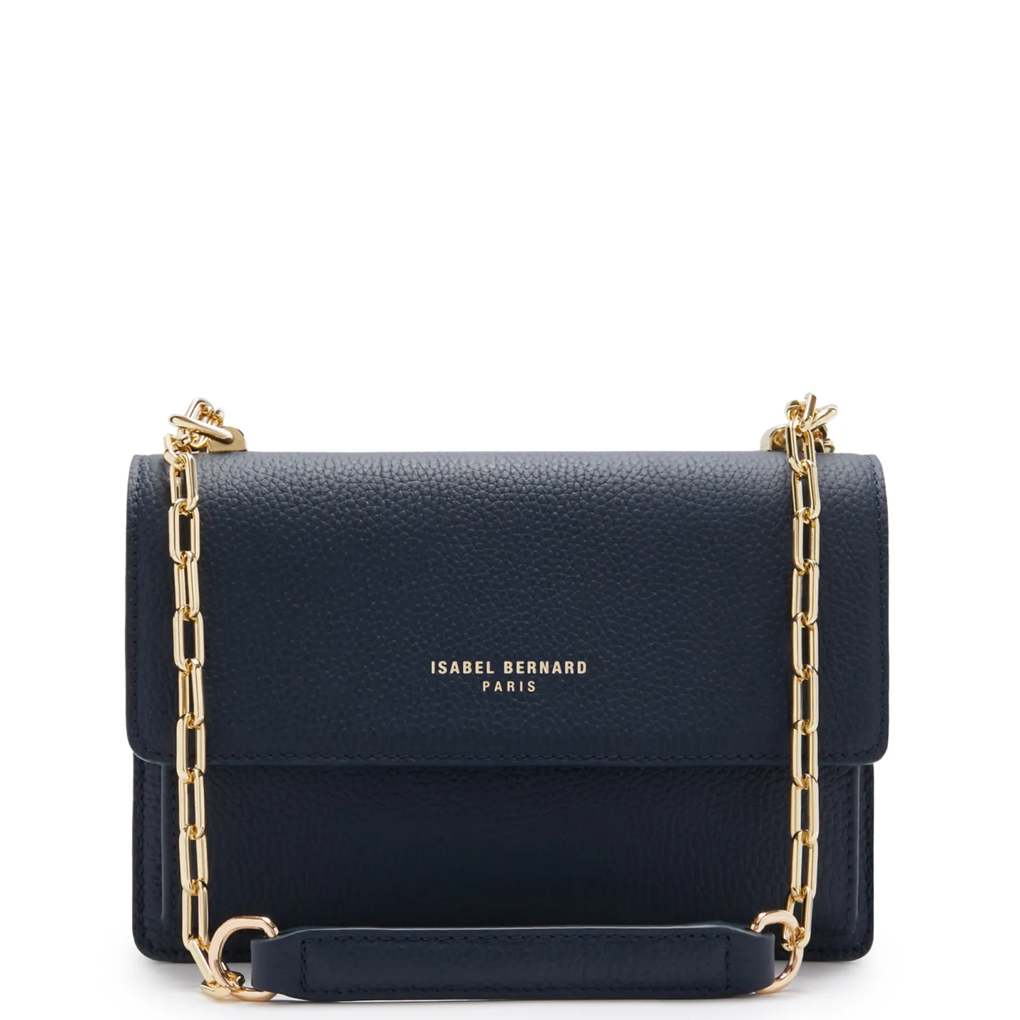 Femme Forte Valerie blauwe leren schoudertas van kalfsleer