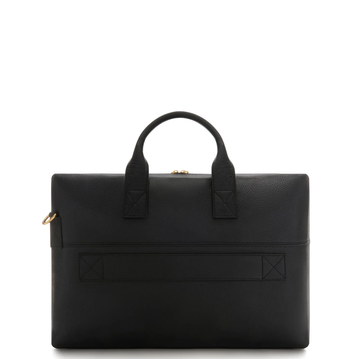 Honoré Anique zwarte leren handtas van kalfsleer met 16.4 inch laptopvak