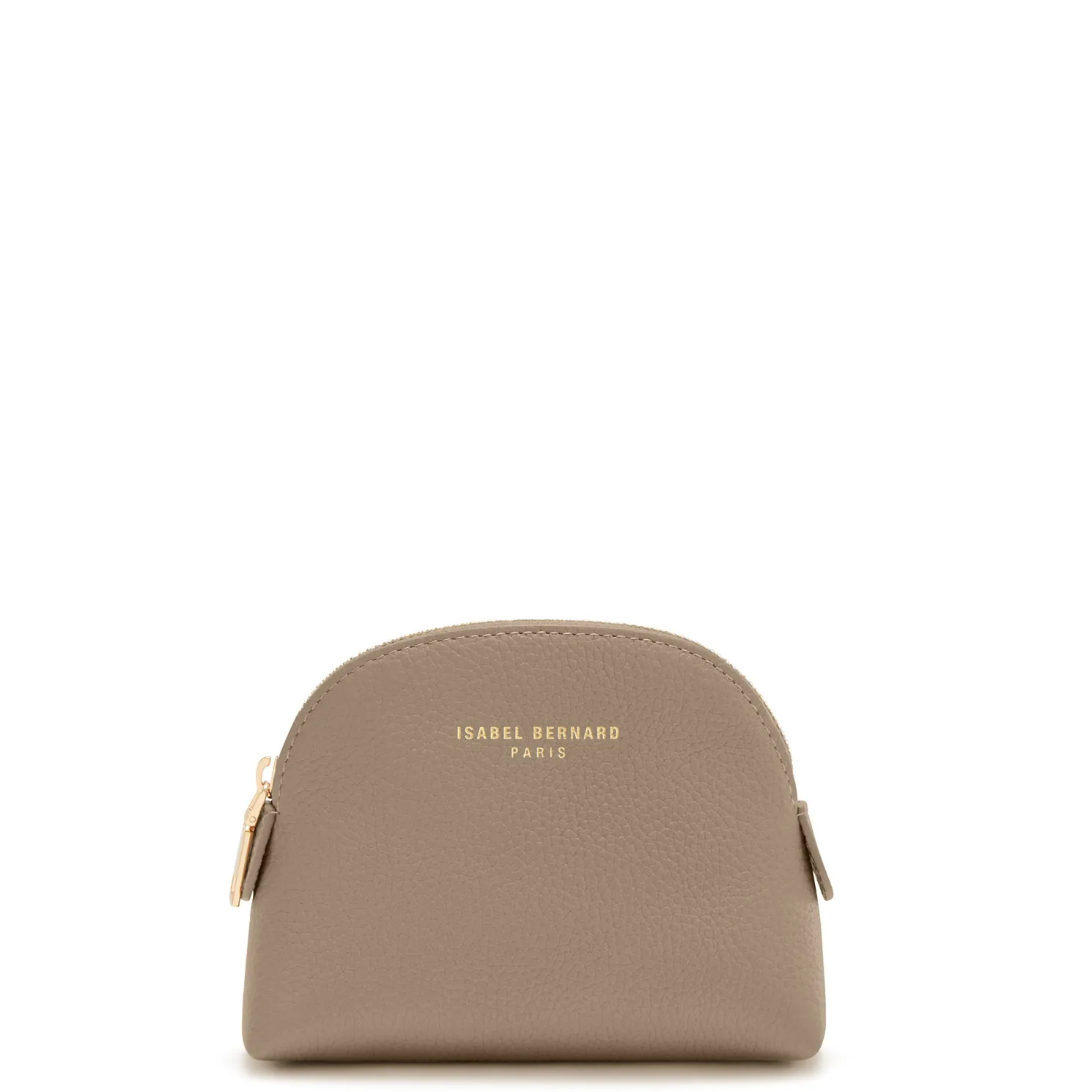 Honoré Babette taupe leren toilettas van kalfsleer