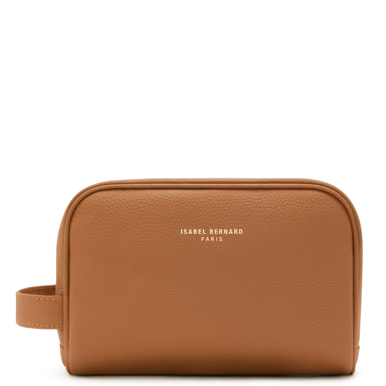 Honoré Blaize camel leren toilettas van kalfsleer