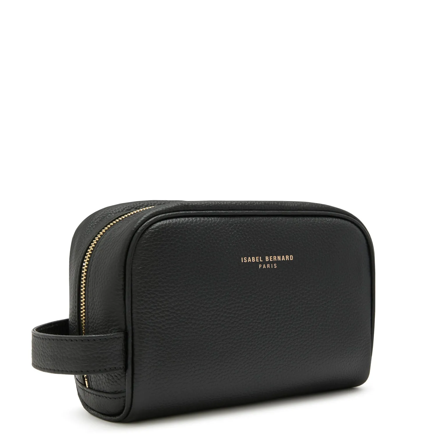 Honoré Blaize zwarte leren toilettas van kalfsleer