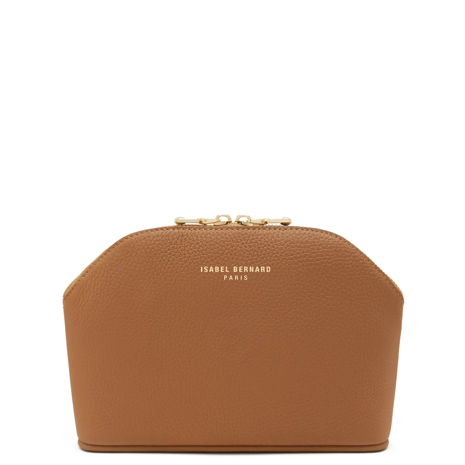 Honoré Brunelle camel leren toilettas van kalfsleer