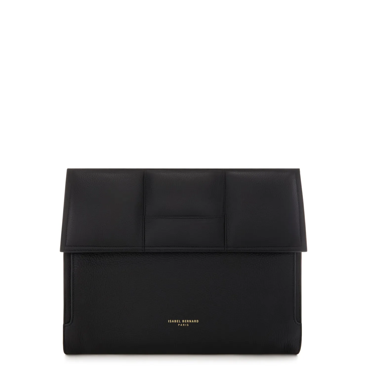 Honoré Caroline zwarte leren laptop hoes van gevlochten kalfsleer