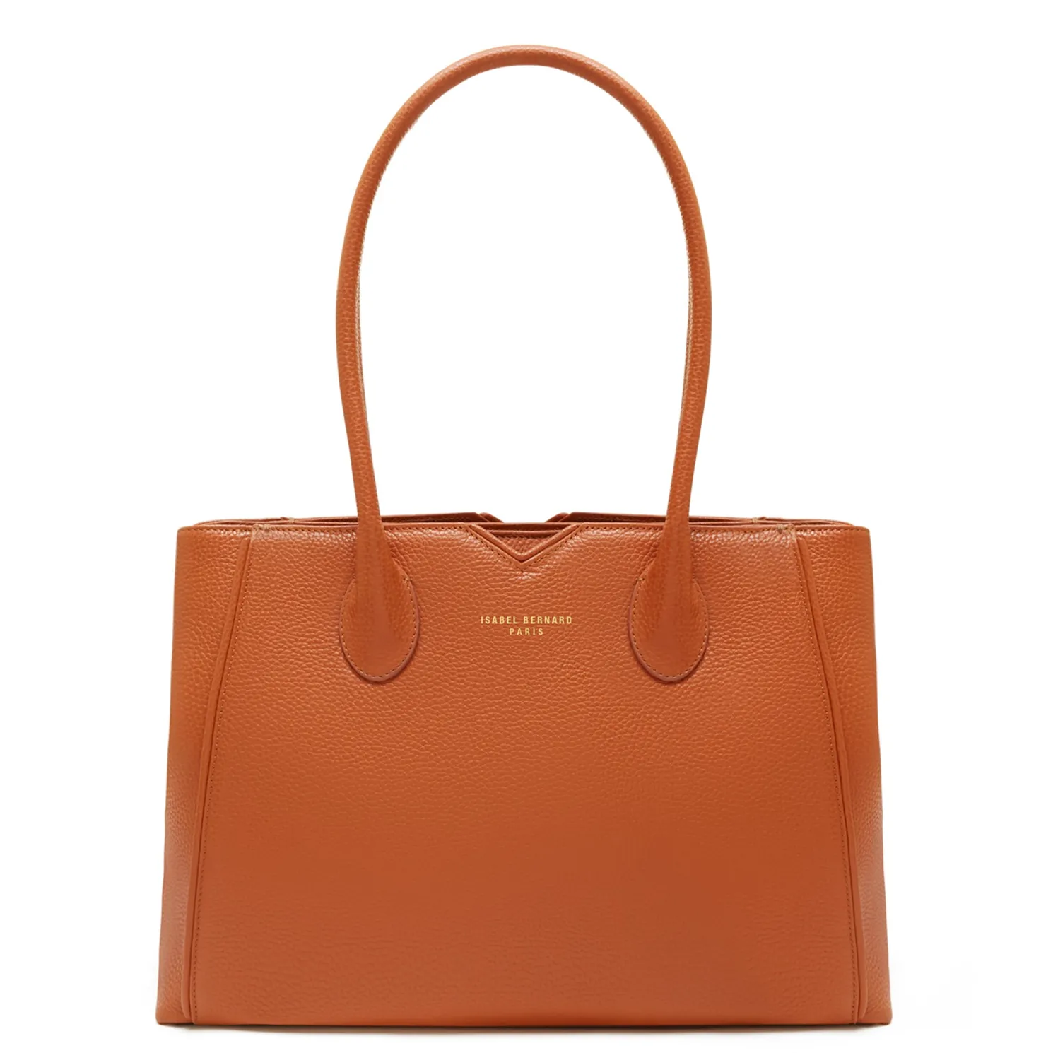 Honoré Cloe cognac leren handtas van kalfsleer